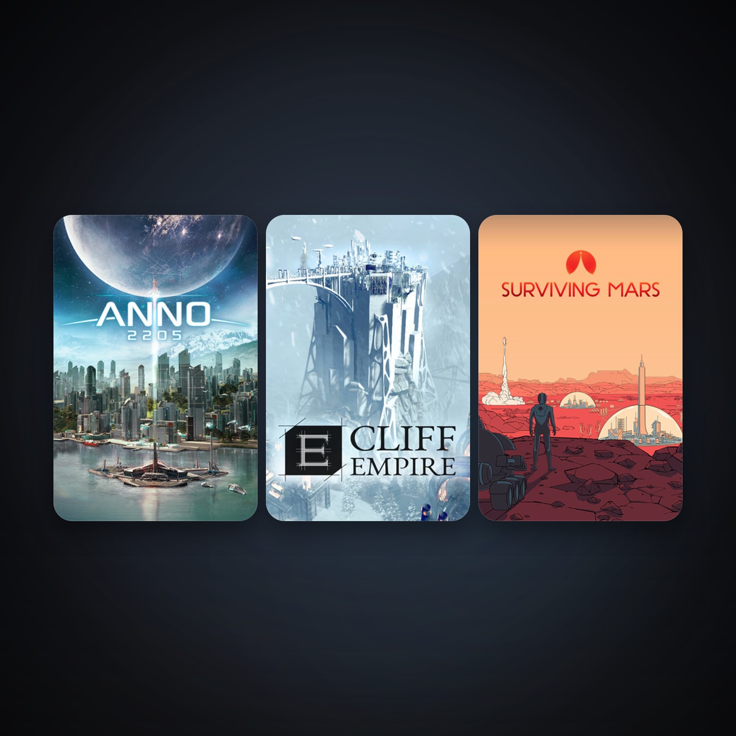 Anno 2205 + Surviving Mars, 8 games, clean — HabibiAccounts