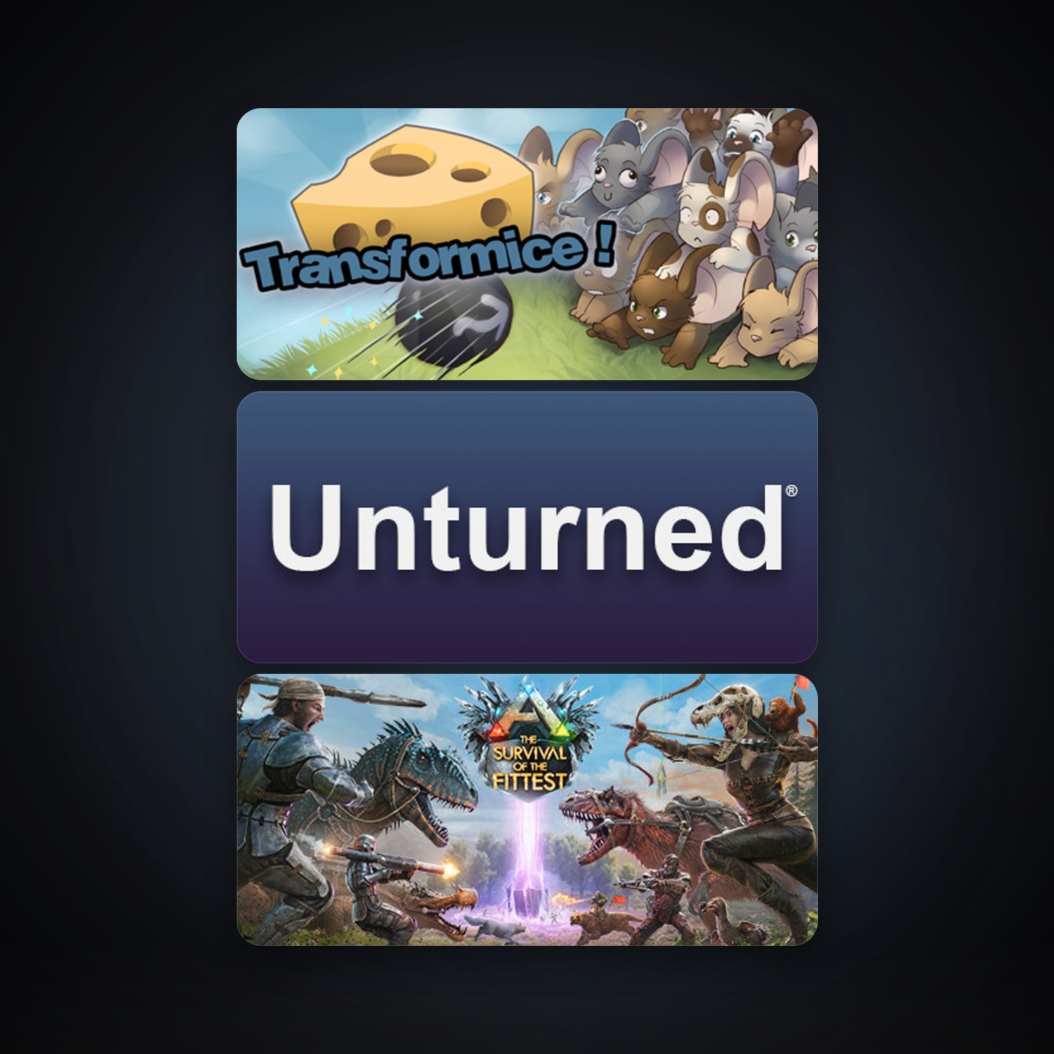 Unturned + Transformice, 4 games, clean — HabibiAccounts