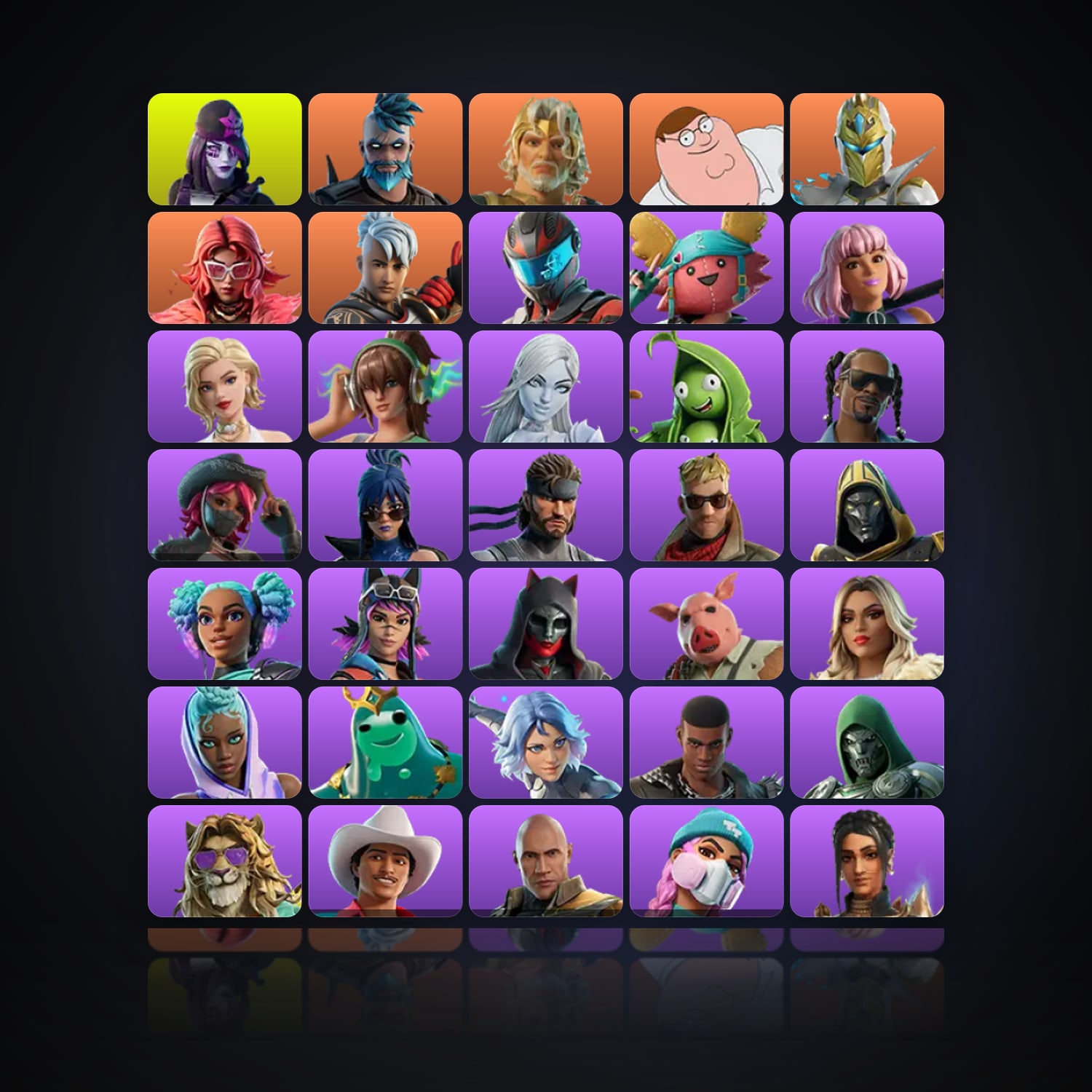 Fortnite | 128 Skins | 1K V-Bucks | Level 1458 | 108 Wins — HabibiAccounts