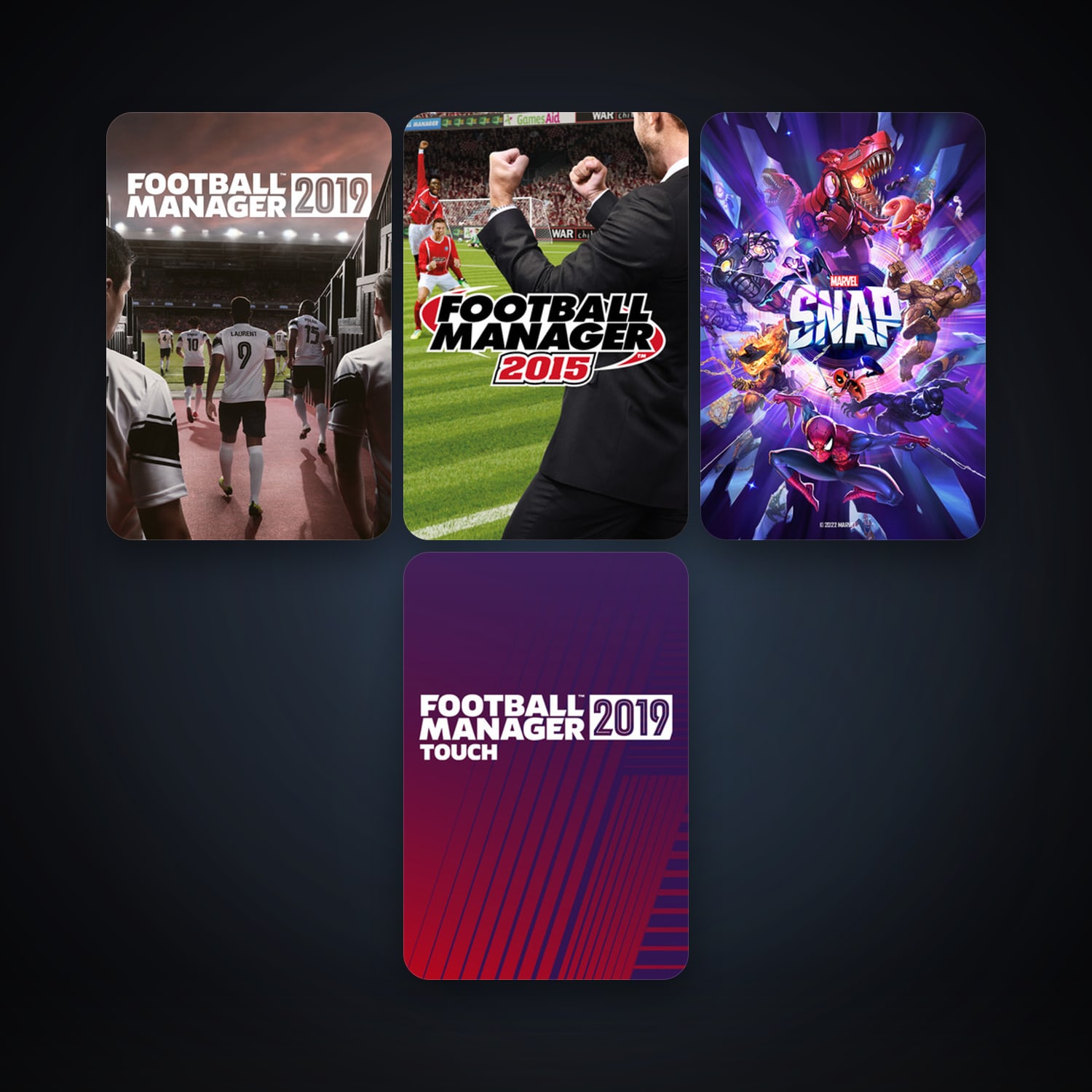 Football Manager 2015 + Football Manager 2019, 8 games, clean — HabibiAccounts