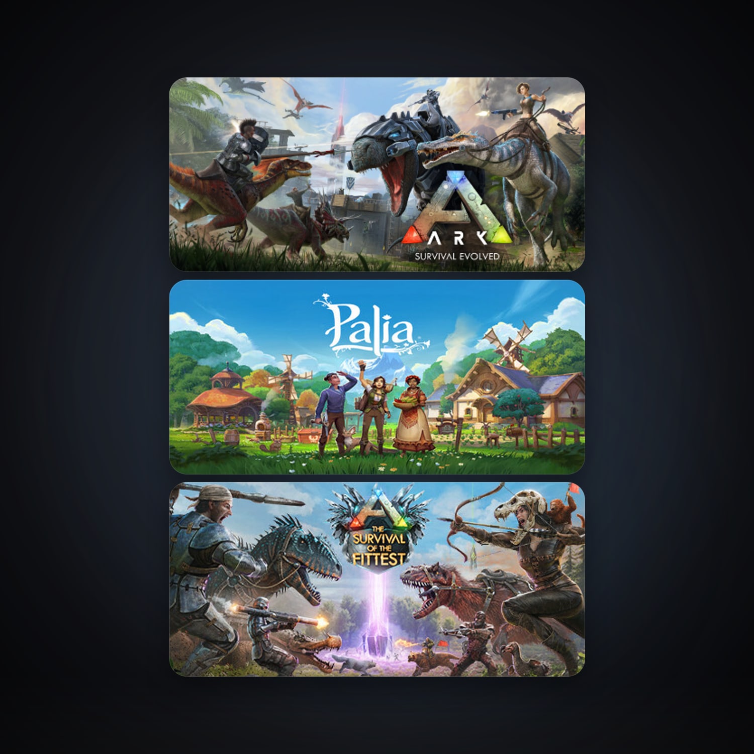ARK: Survival Evolved + ARK: The Survival Of The Fittest, 6 games, clean — HabibiAccounts