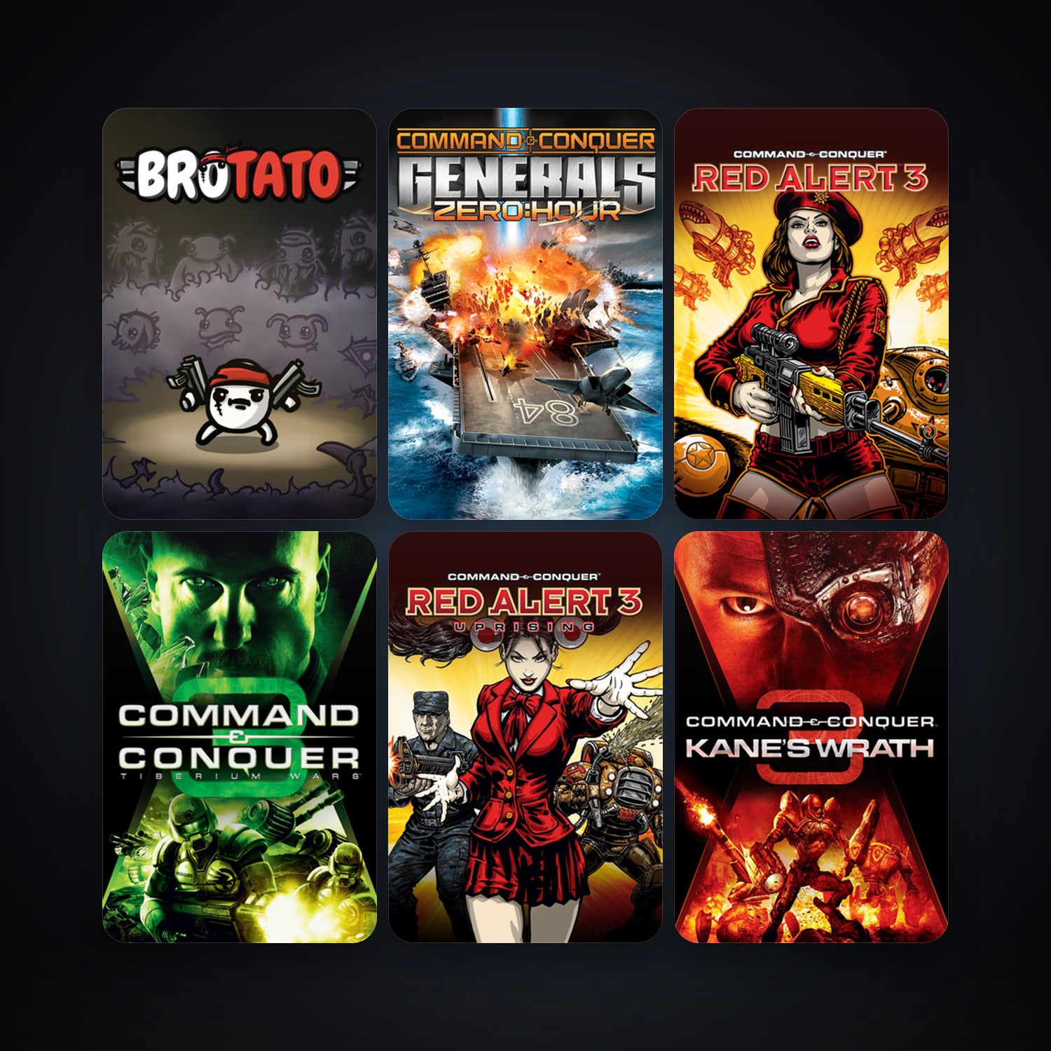Command & Conquer: Red Alert 3 + Command & Conquer 3: Tiberium Wars, 14 games, clean — HabibiAccounts