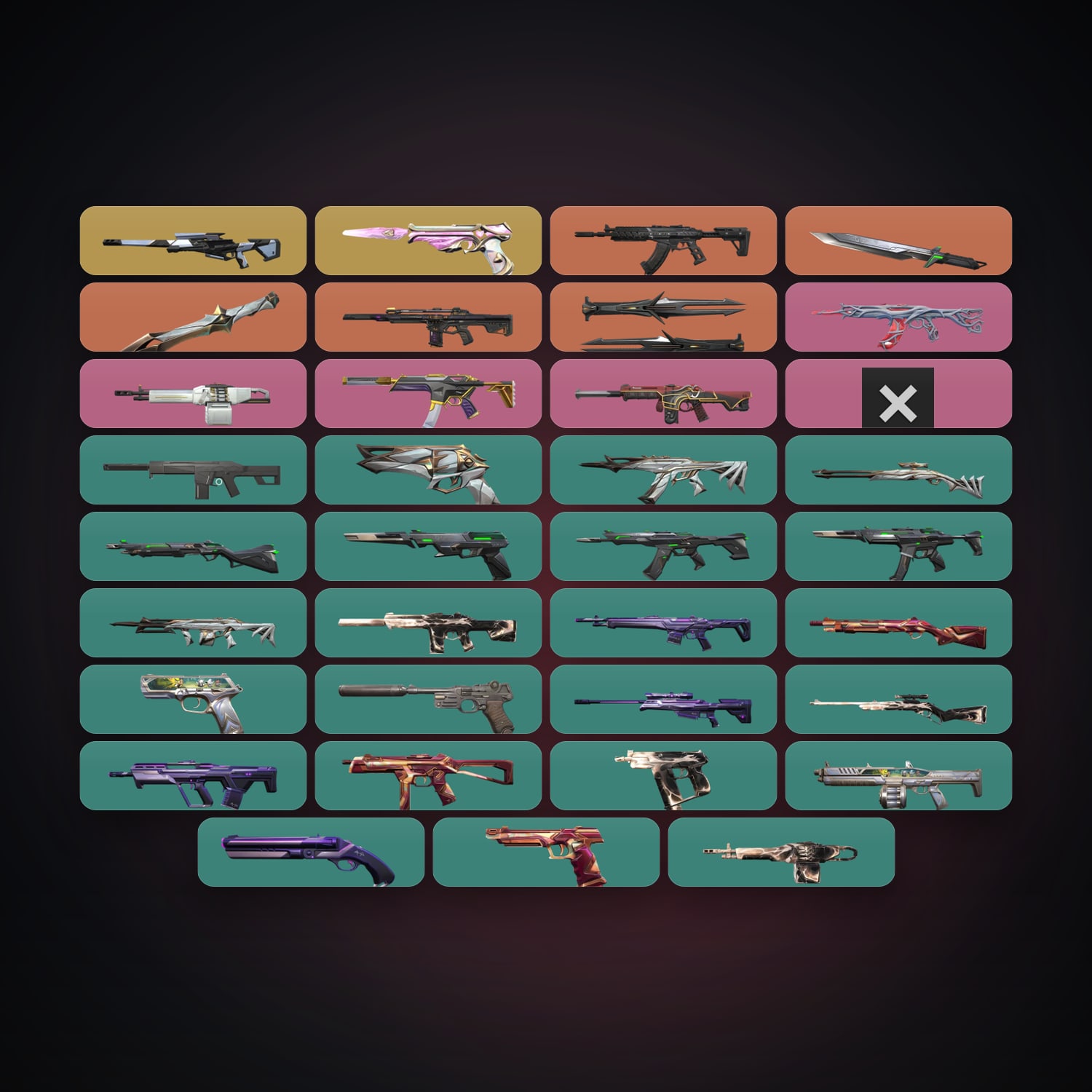 EU Silver 1 locker — 3 knives, 37 skins, lvl 72 — HabibiAccounts