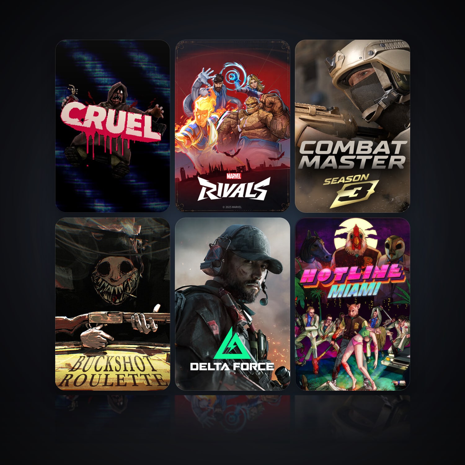 CRUEL & Marvel Rivals | 15 Games | Clean — HabibiAccounts