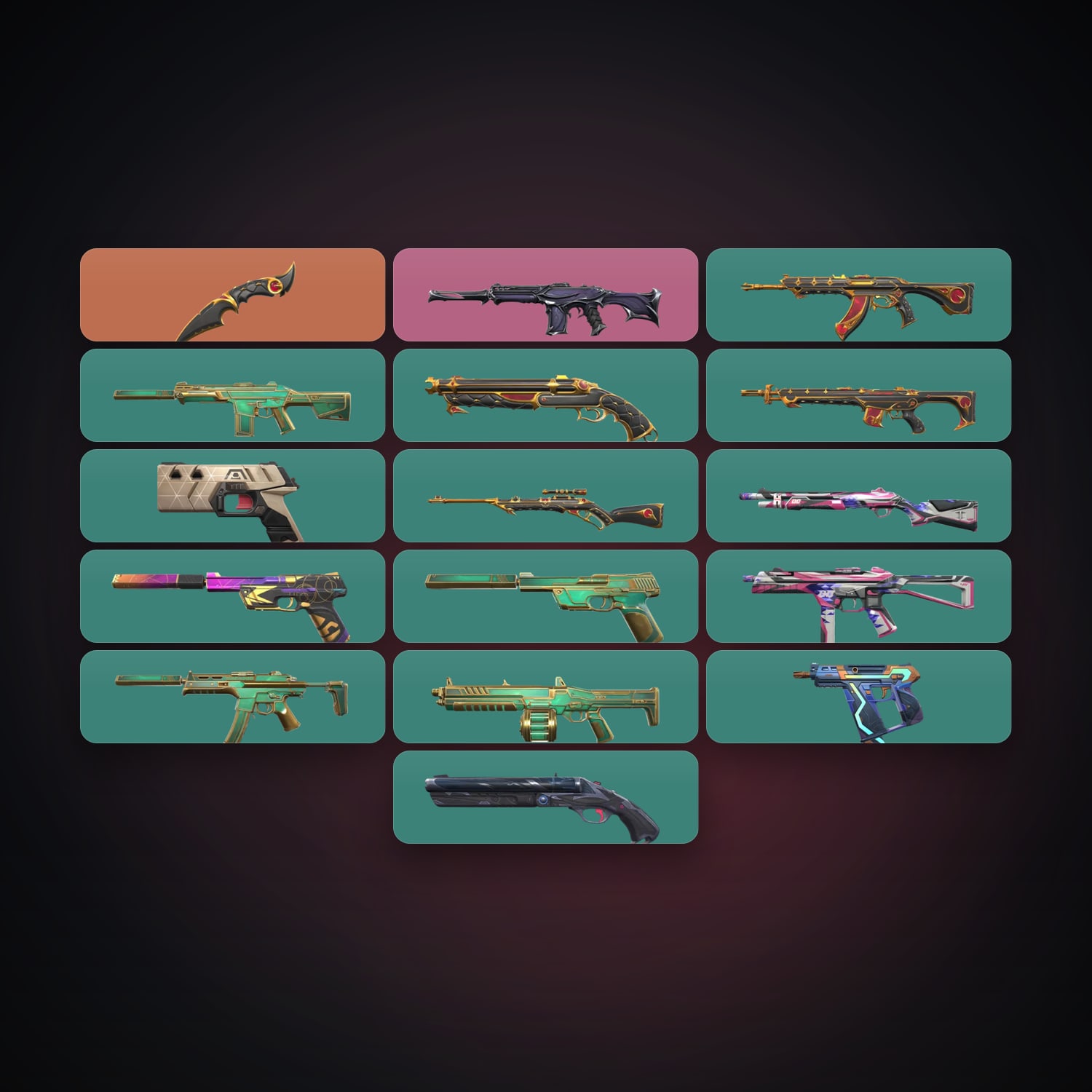 AP Diamond 2 locker — 1 knives, 18 skins, lvl 163 — HabibiAccounts