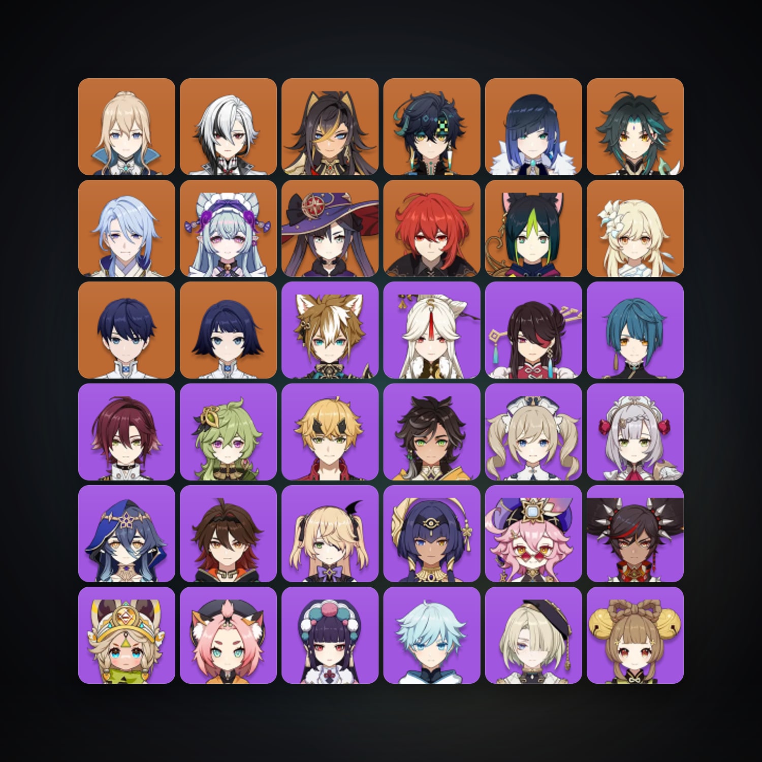 Genshin Impact | AR 55 | 56 Chars | 11× 5★ — Genshin / miHoYo Account — HabibiAccounts