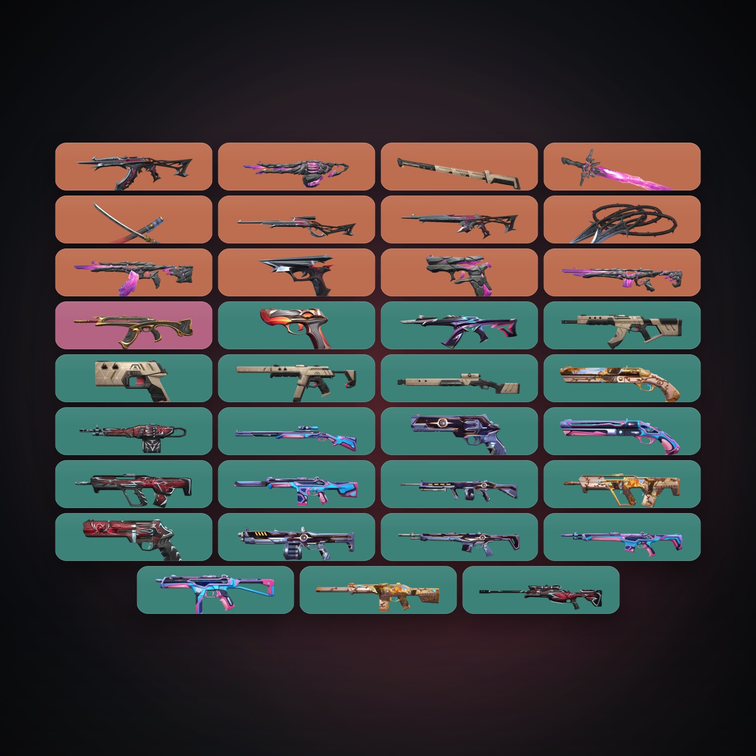 KR Bronze 1 locker — 4 knives, 36 skins, lvl 110 — HabibiAccounts