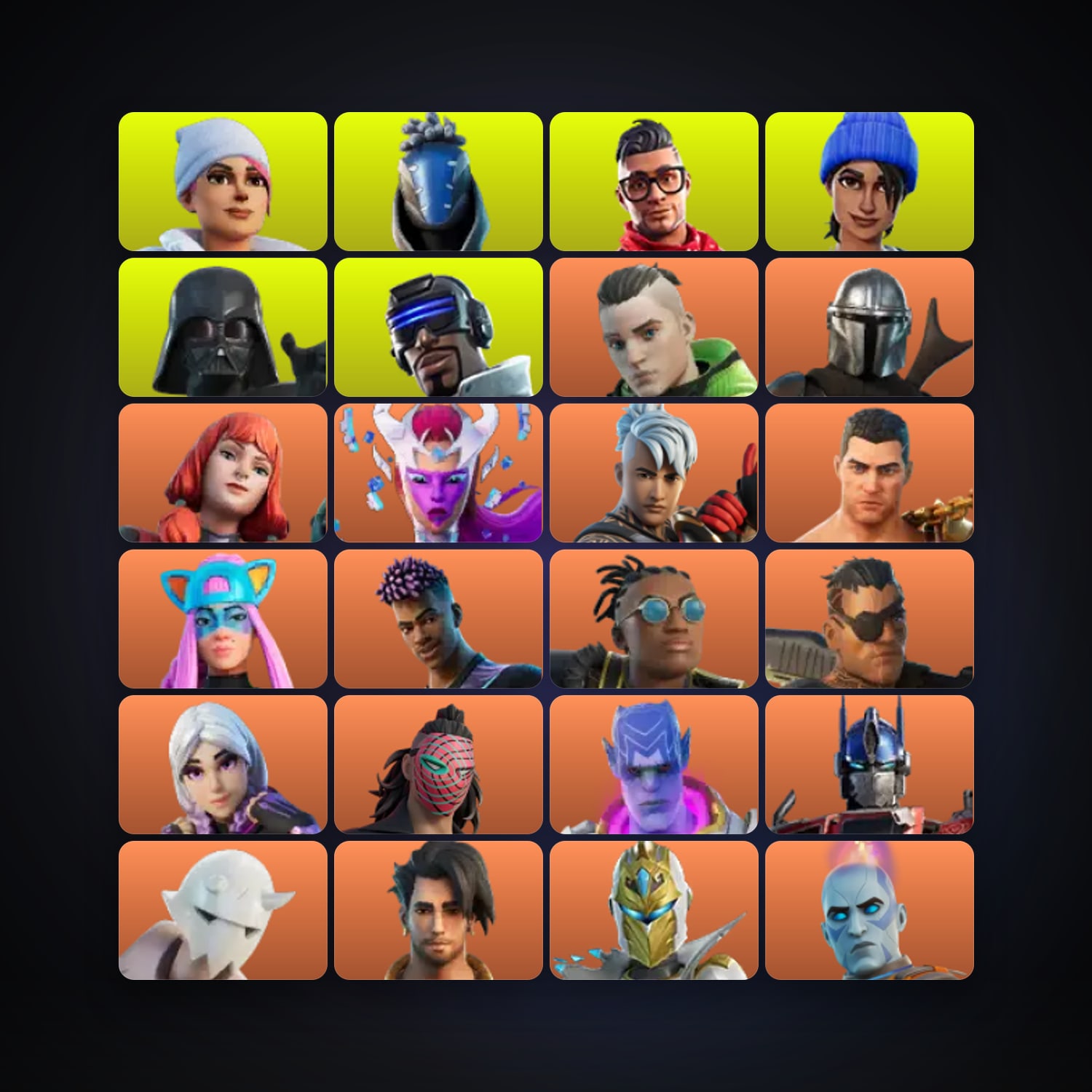 هالحساب فورتنايت Twyn وMandalorian، اللوكر مليان 165 سكن، 600 فيبوكس، لفل 2729، 139 فوز — HabibiAccounts