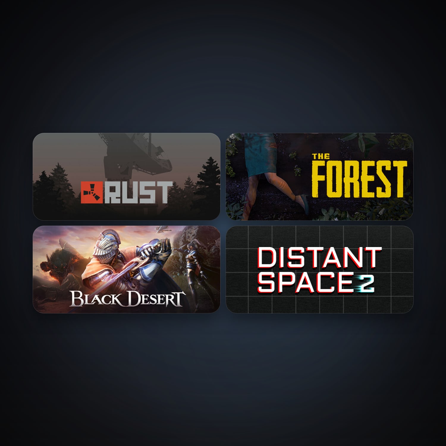 هالحساب ستيم فلين، The Forest وRust، 6 لعبة، صامد واضح — HabibiAccounts