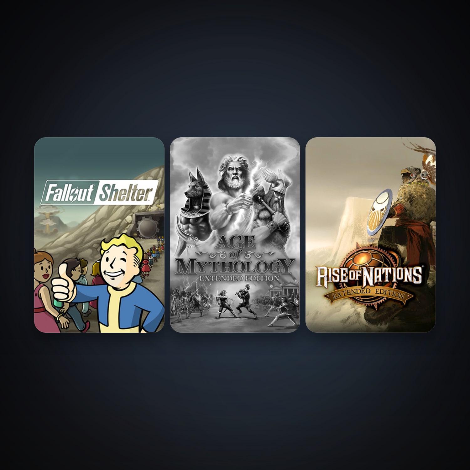 Age of Mythology: Extended Edition + Rise of Nations: Extended Edition, 7 games, clean — HabibiAccounts