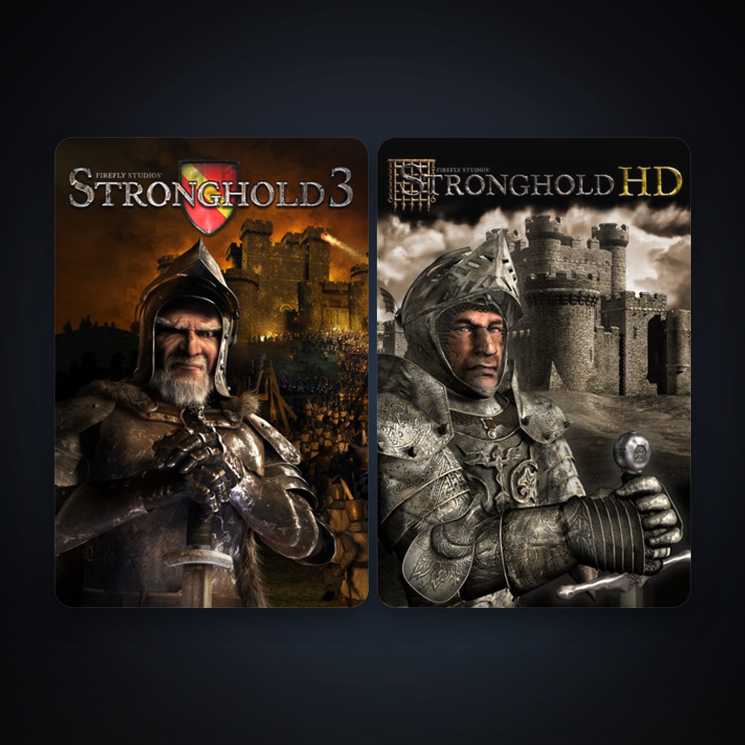Stronghold HD + Stronghold 3 Gold, 3 games, clean — HabibiAccounts