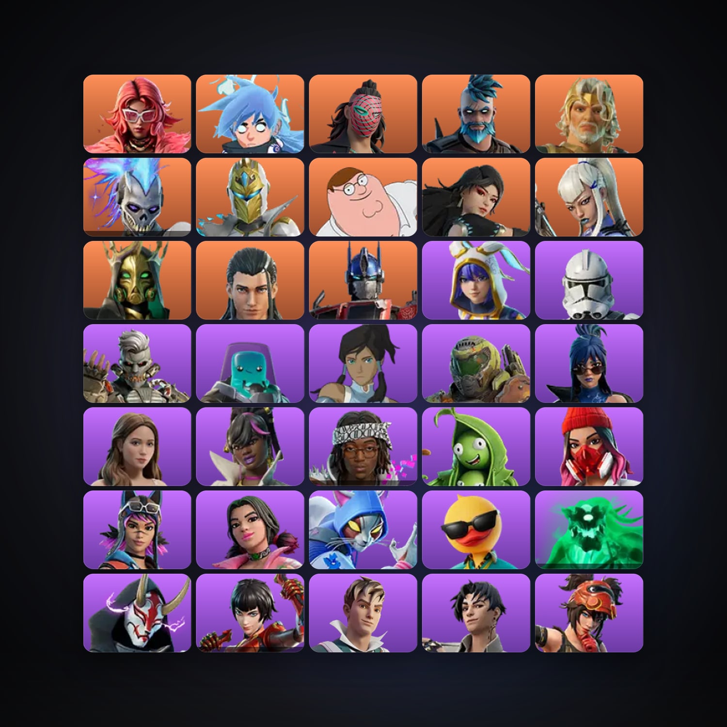 Fortnite locker — 181 skins — 3.1K V-Bucks — lvl 2472 — HabibiAccounts