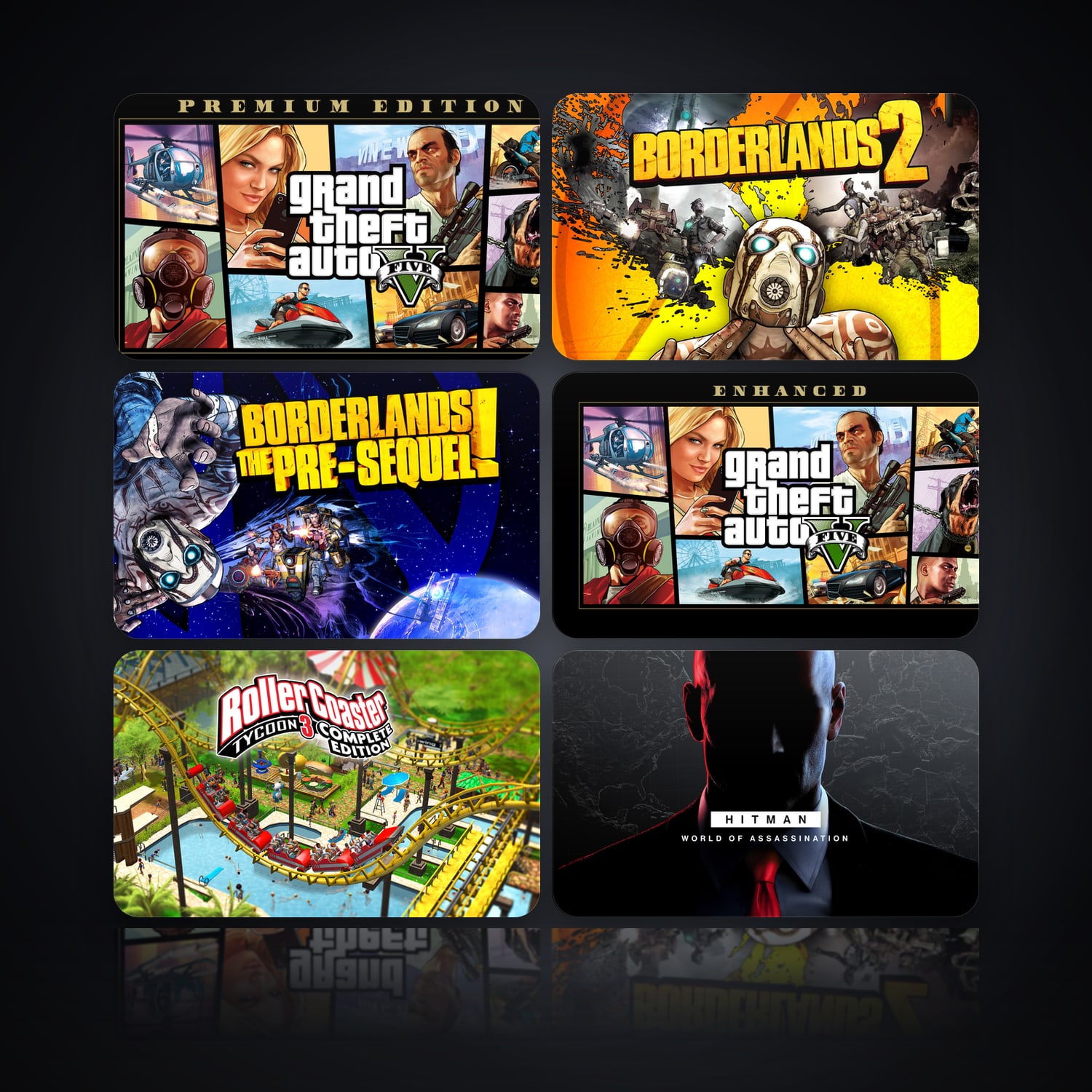 Grand Theft Auto V & Borderlands 2 | 34 Games — HabibiAccounts