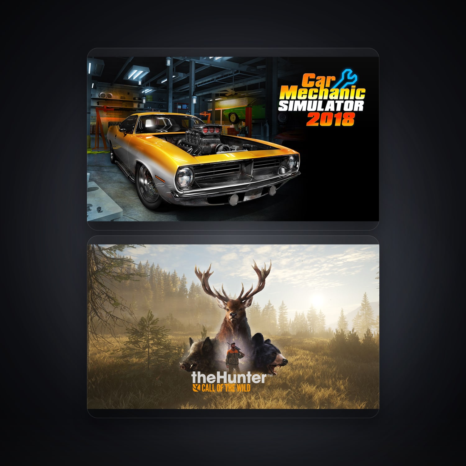 Epic Car Mechanic Simulator 2018 + theHunter: Call of the Wild — PL — HabibiAccounts