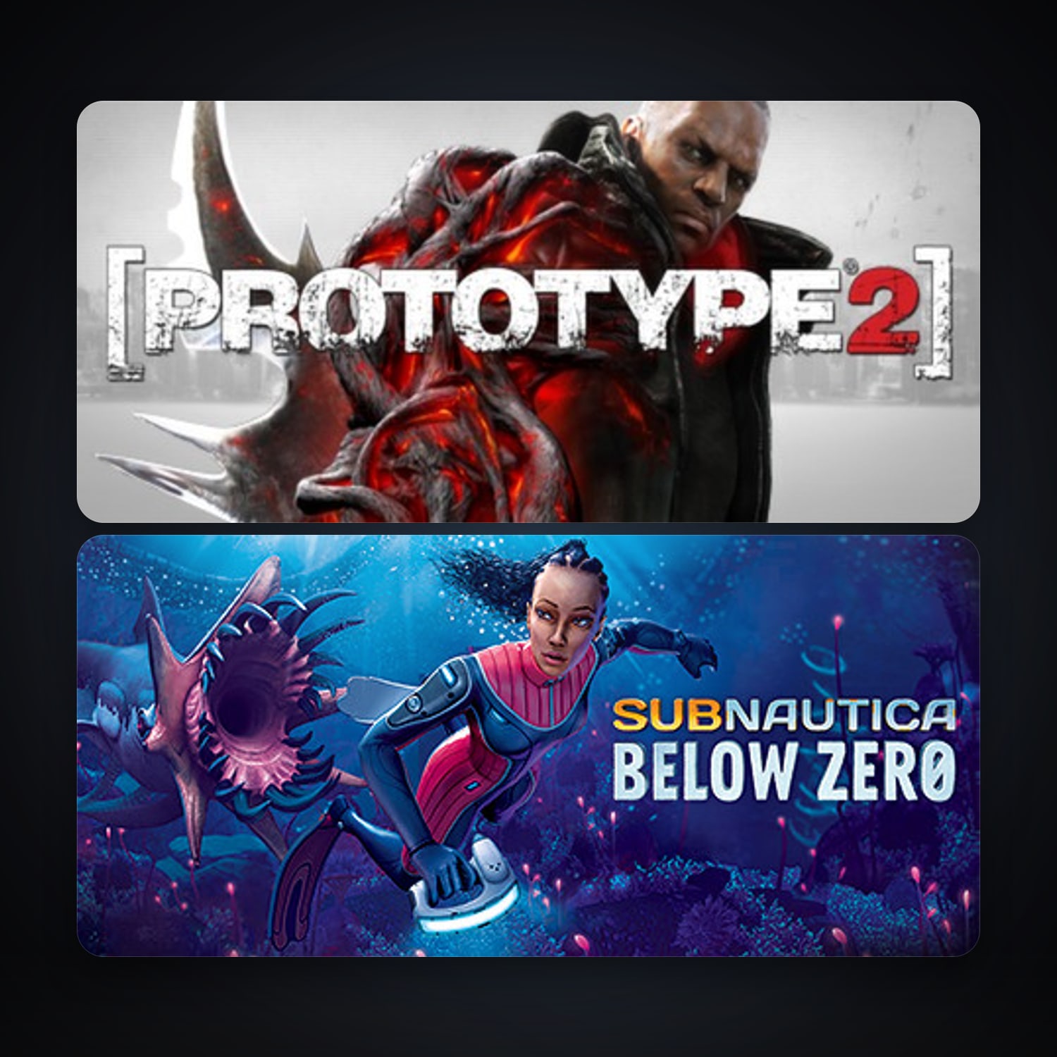 Prototype 2 + Subnautica: Below Zero, 2 games, clean — HabibiAccounts