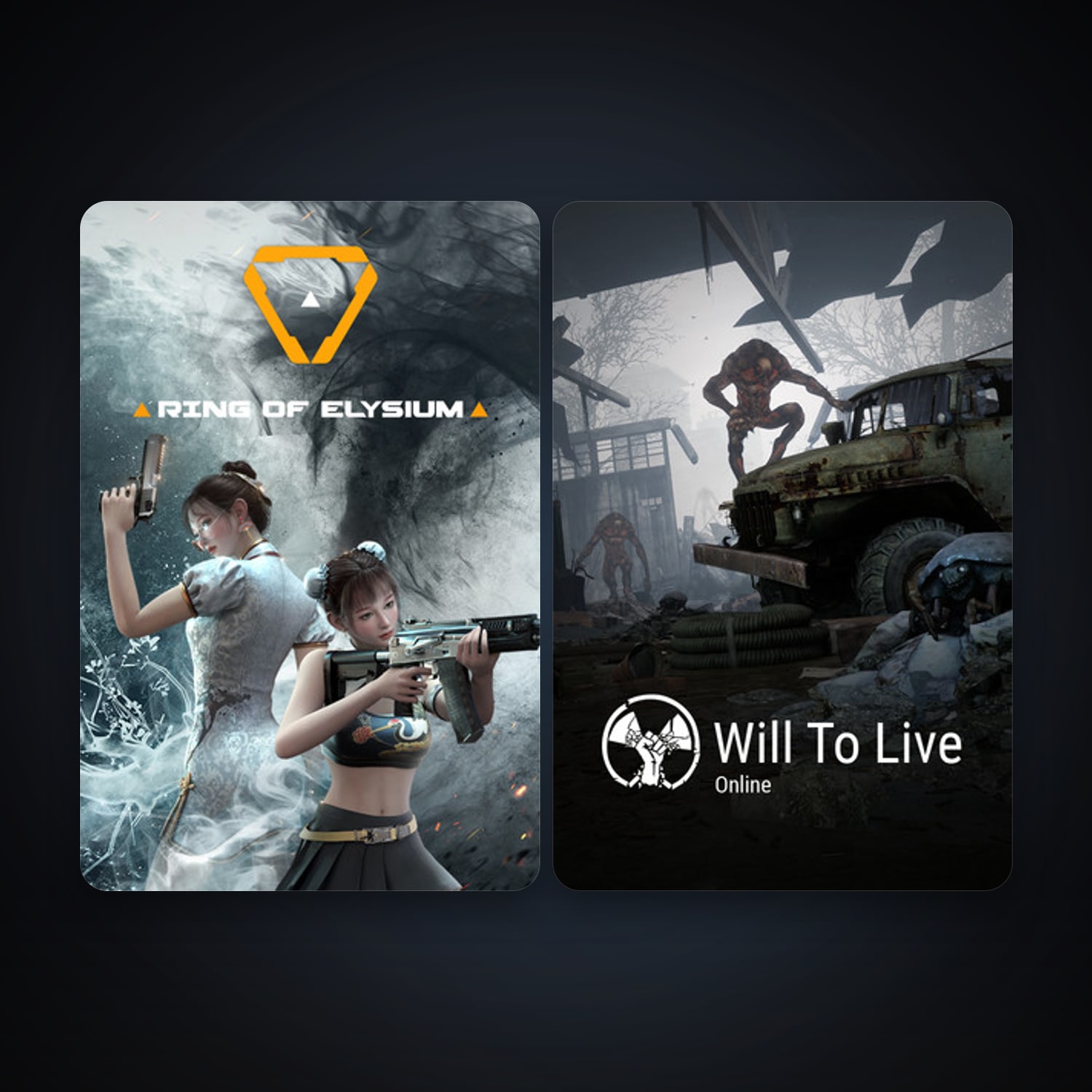 Will To Live Online + Ring of Elysium, 3 games, clean — HabibiAccounts