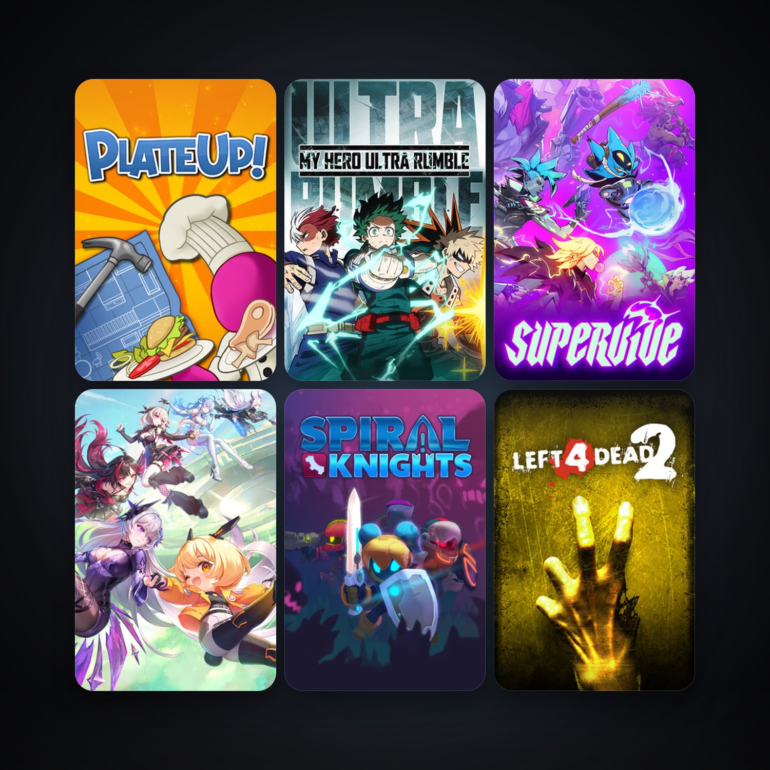 Left 4 Dead 2 + Spiral Knights, 12 games, clean — HabibiAccounts
