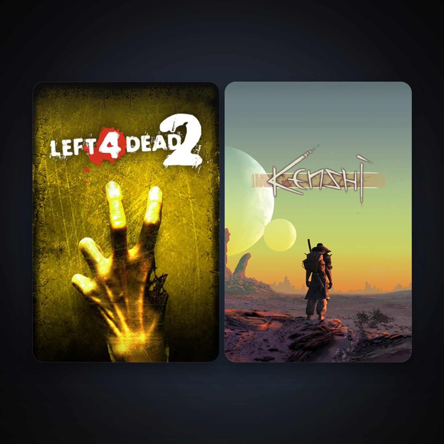 Left 4 Dead 2 + Kenshi, 23 games, clean — HabibiAccounts
