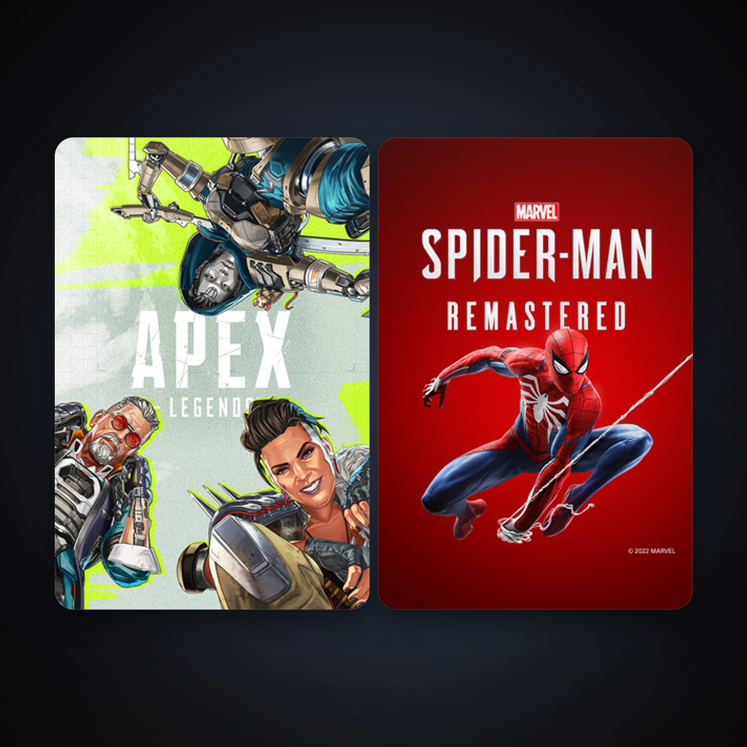 Apex Legends + Marvel’s Spider-Man Remastered, 4 games, clean — HabibiAccounts