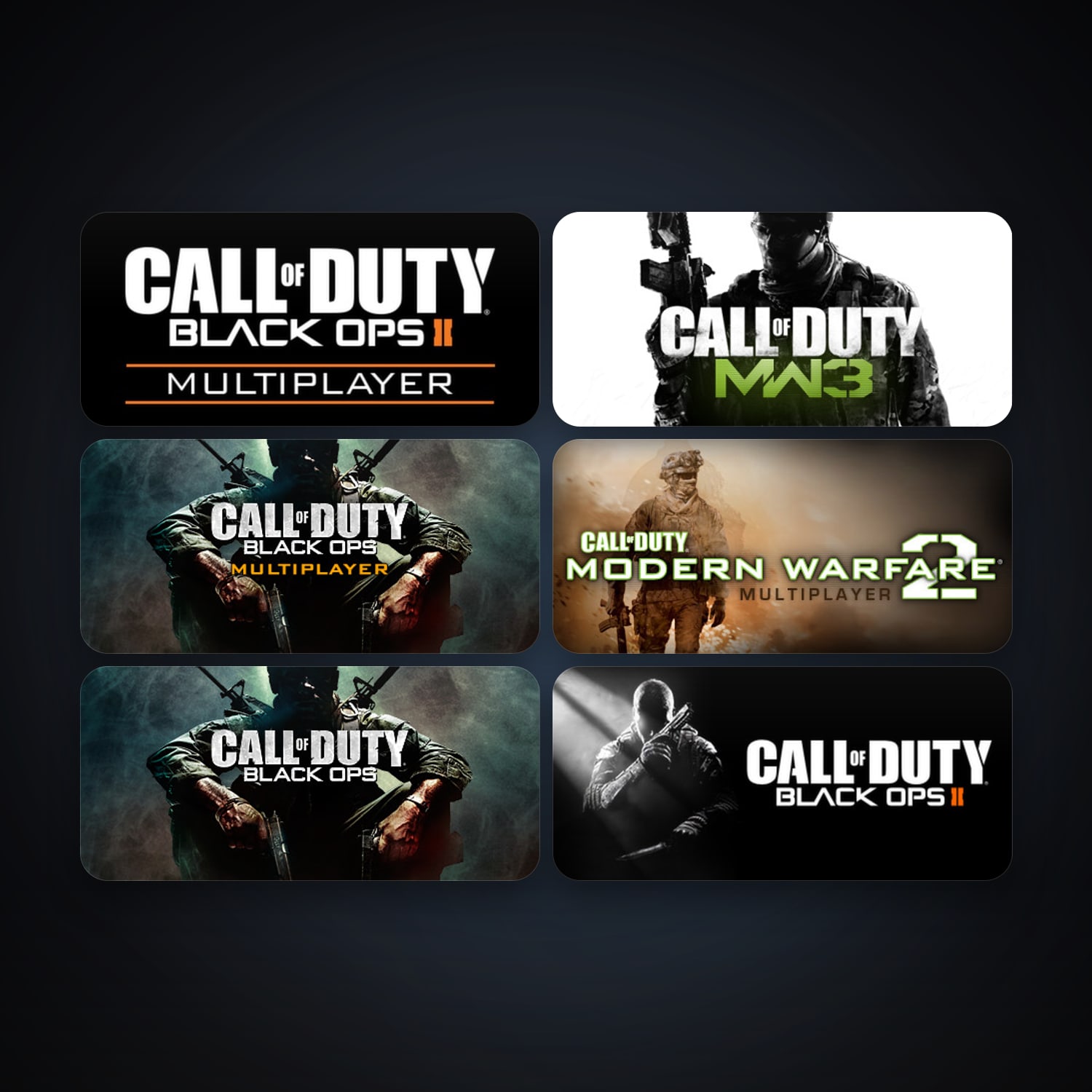Counter-Strike: Source + Call of Duty: Modern Warfare 2 (2009), 13 games, clean — HabibiAccounts