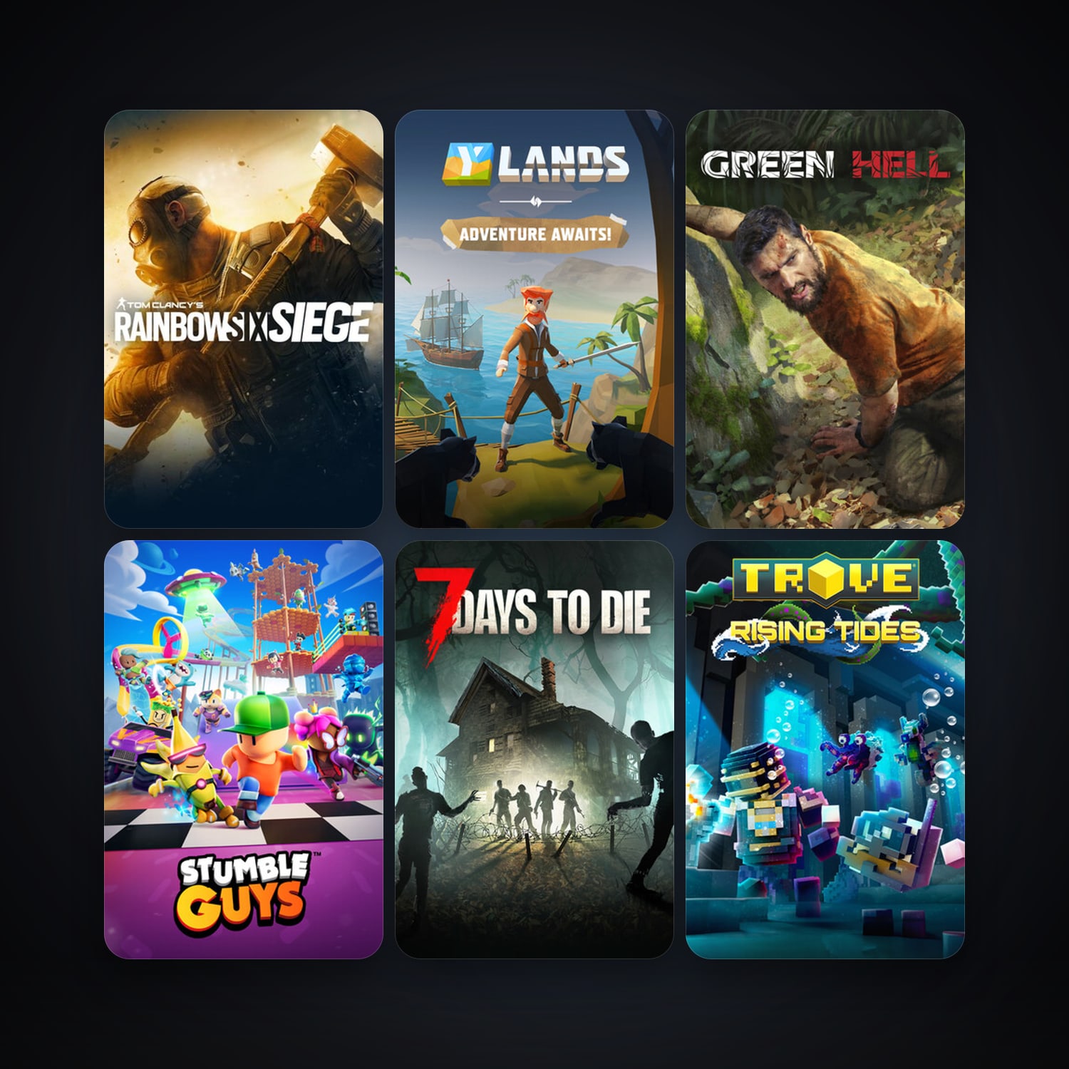 7 Days to Die + Just Survive, 56 games, Steam 10, clean — HabibiAccounts