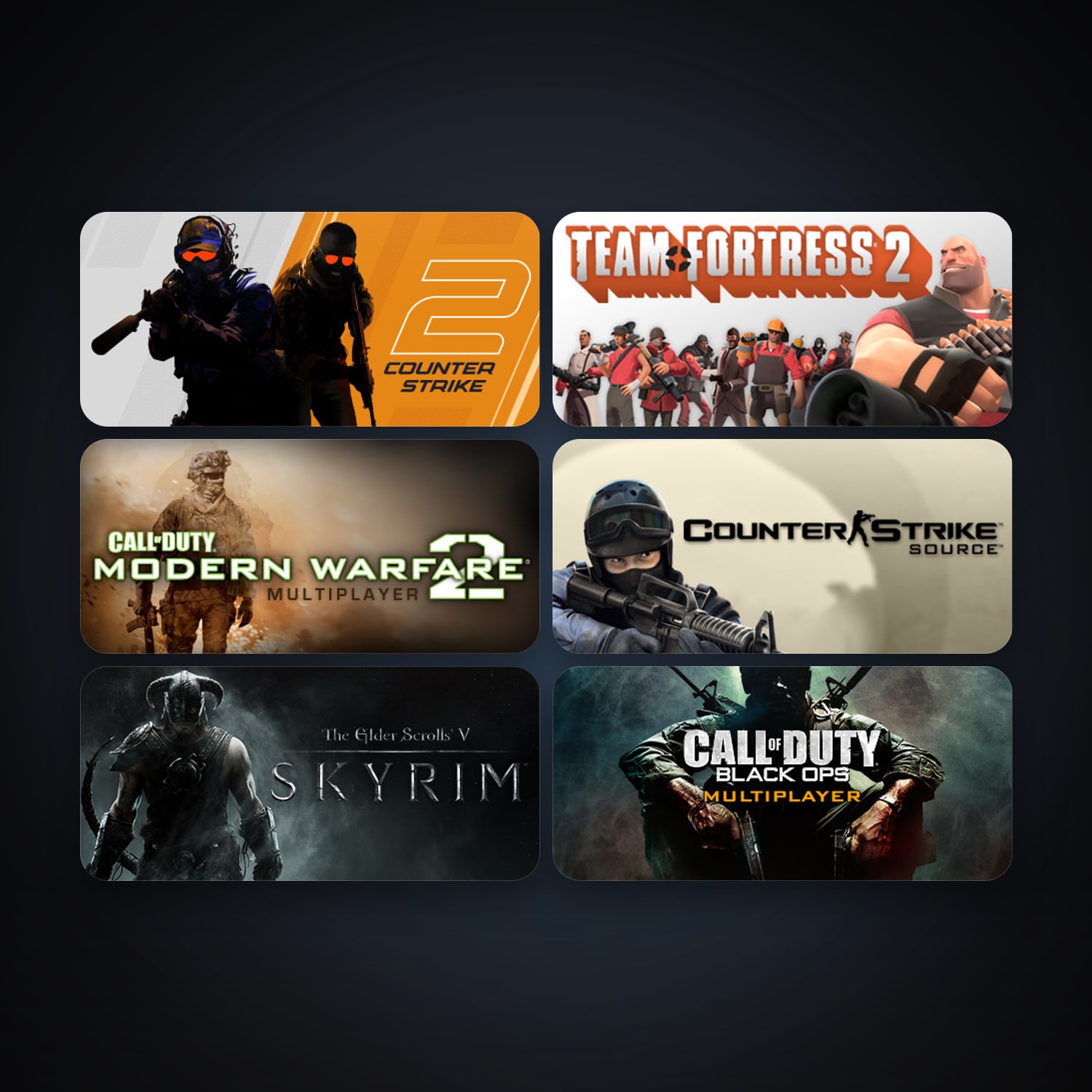Counter-Strike: Source + Team Fortress 2, 40 games, Steam 11, clean — HabibiAccounts