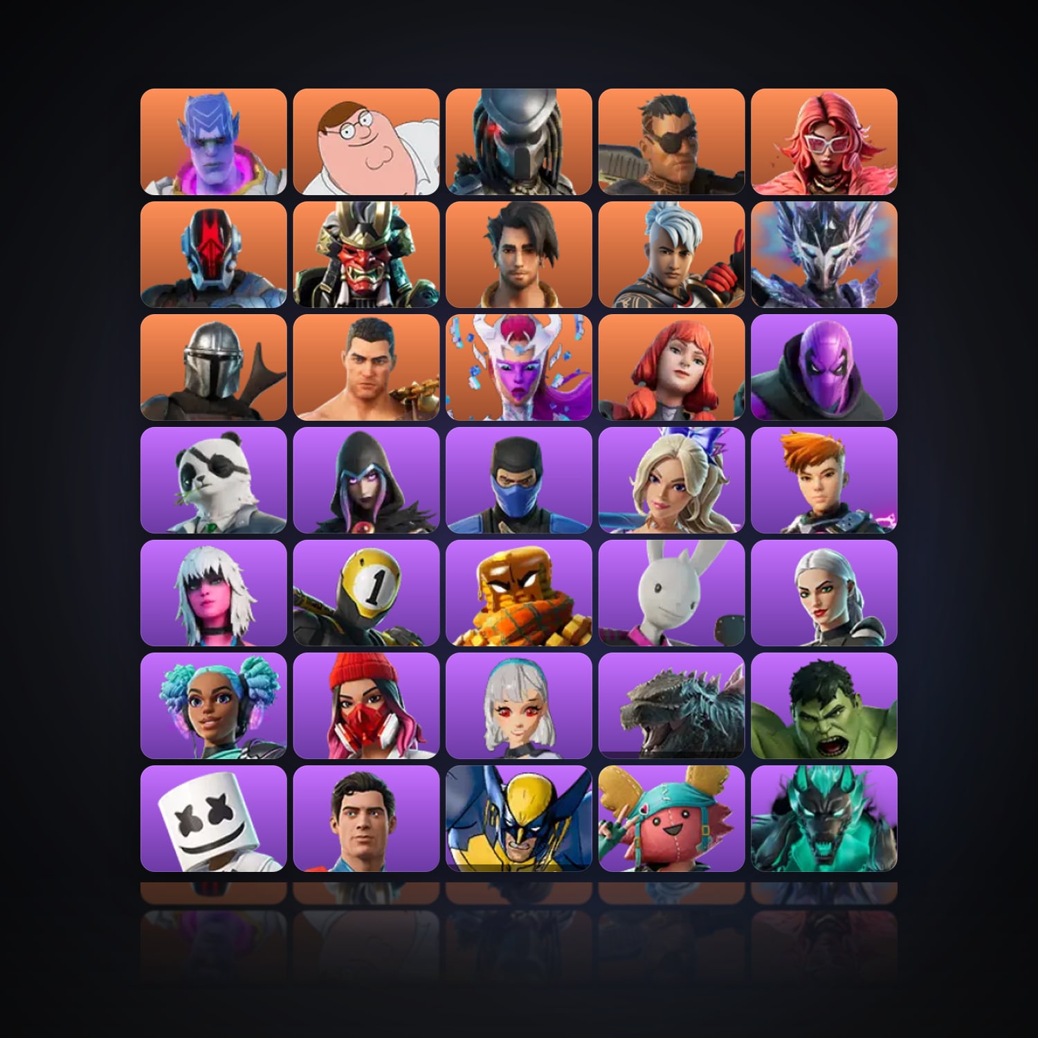 Fortnite | 116 Skins | 50 V-Bucks | Level 2311 | 363 Wins — HabibiAccounts