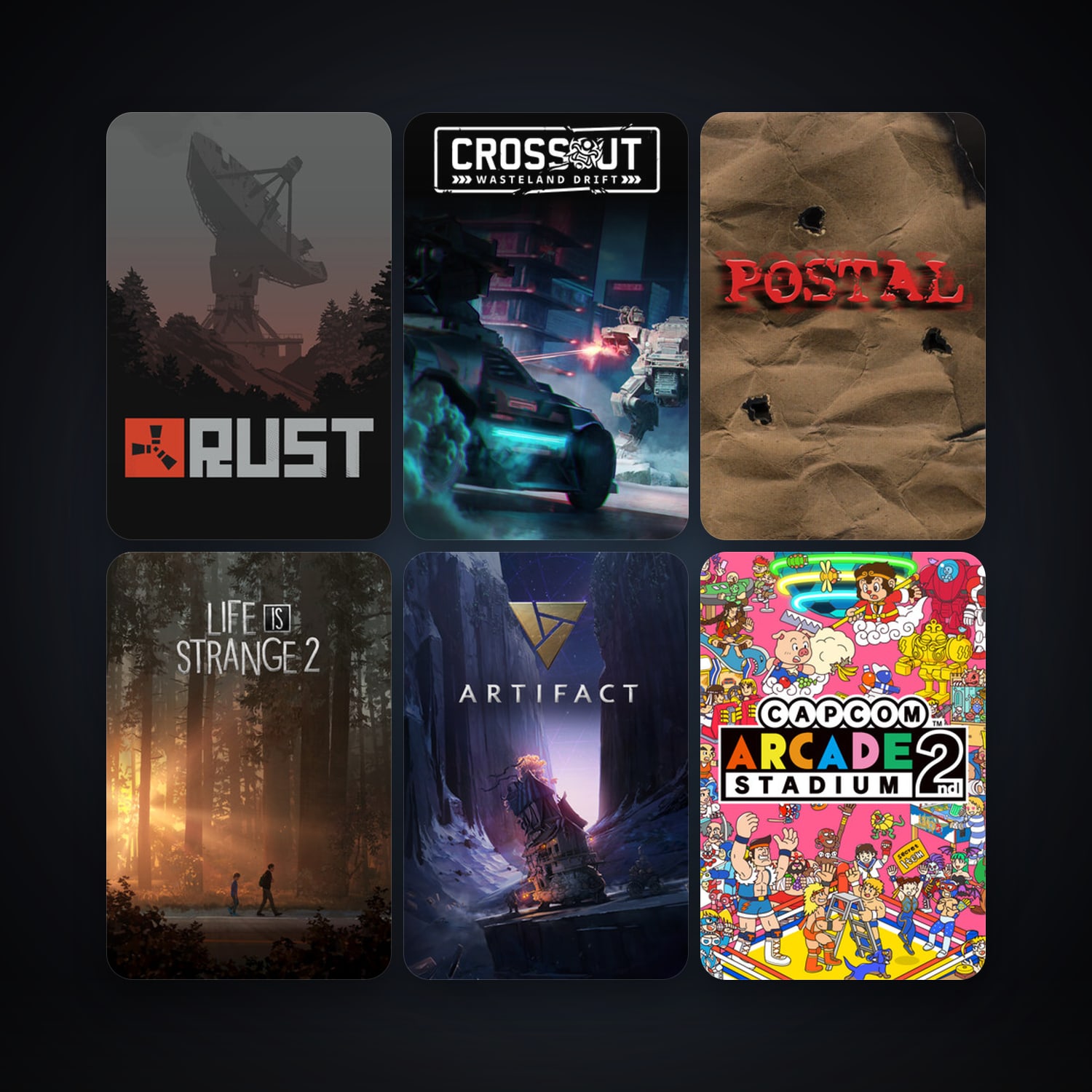 POSTAL + Rust, 24 games, clean — HabibiAccounts