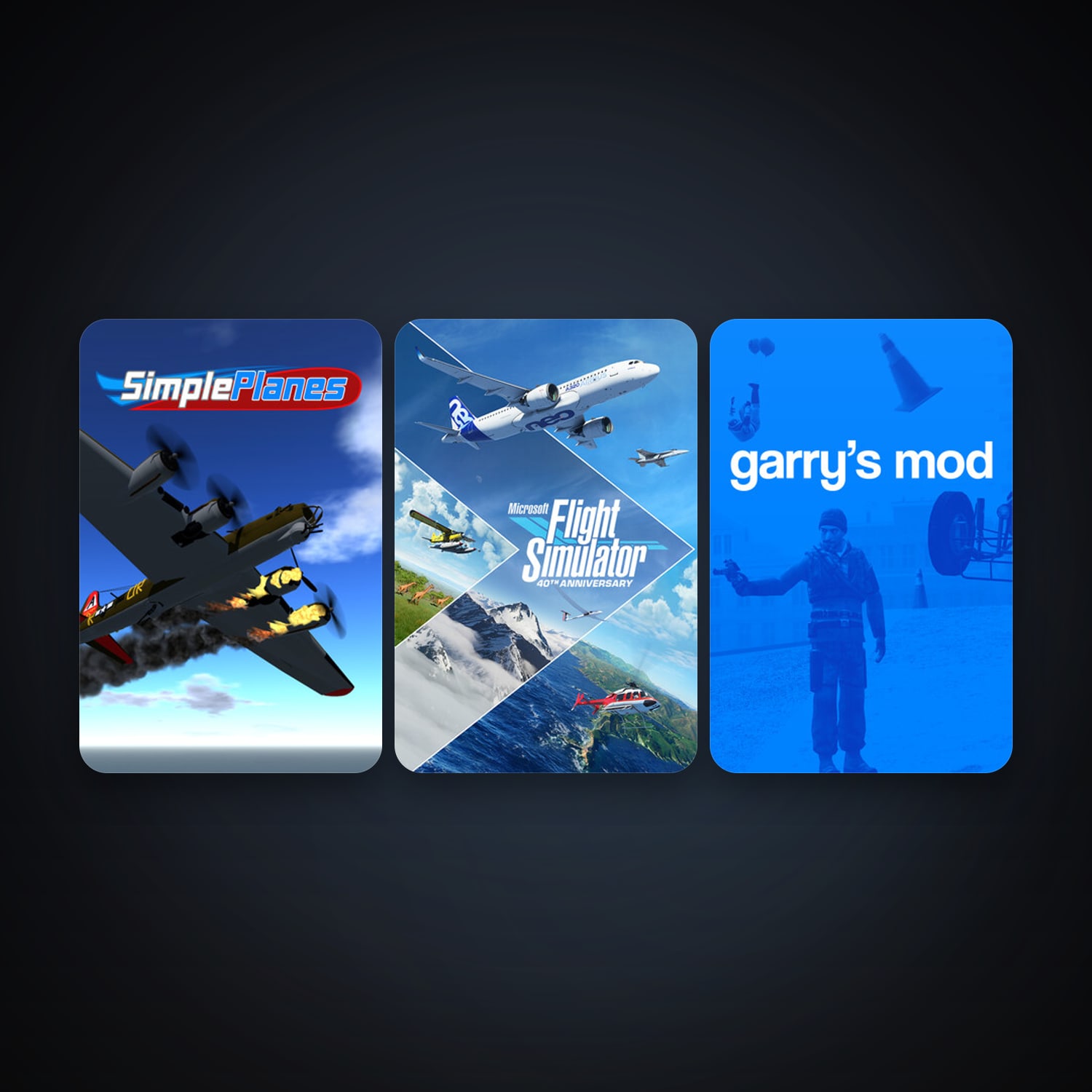 Garry's Mod + SimplePlanes, 3 games, clean — HabibiAccounts