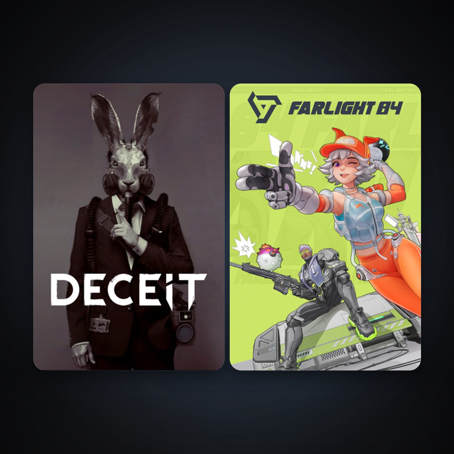 Deceit + Farlight 84, 3 games, clean — HabibiAccounts