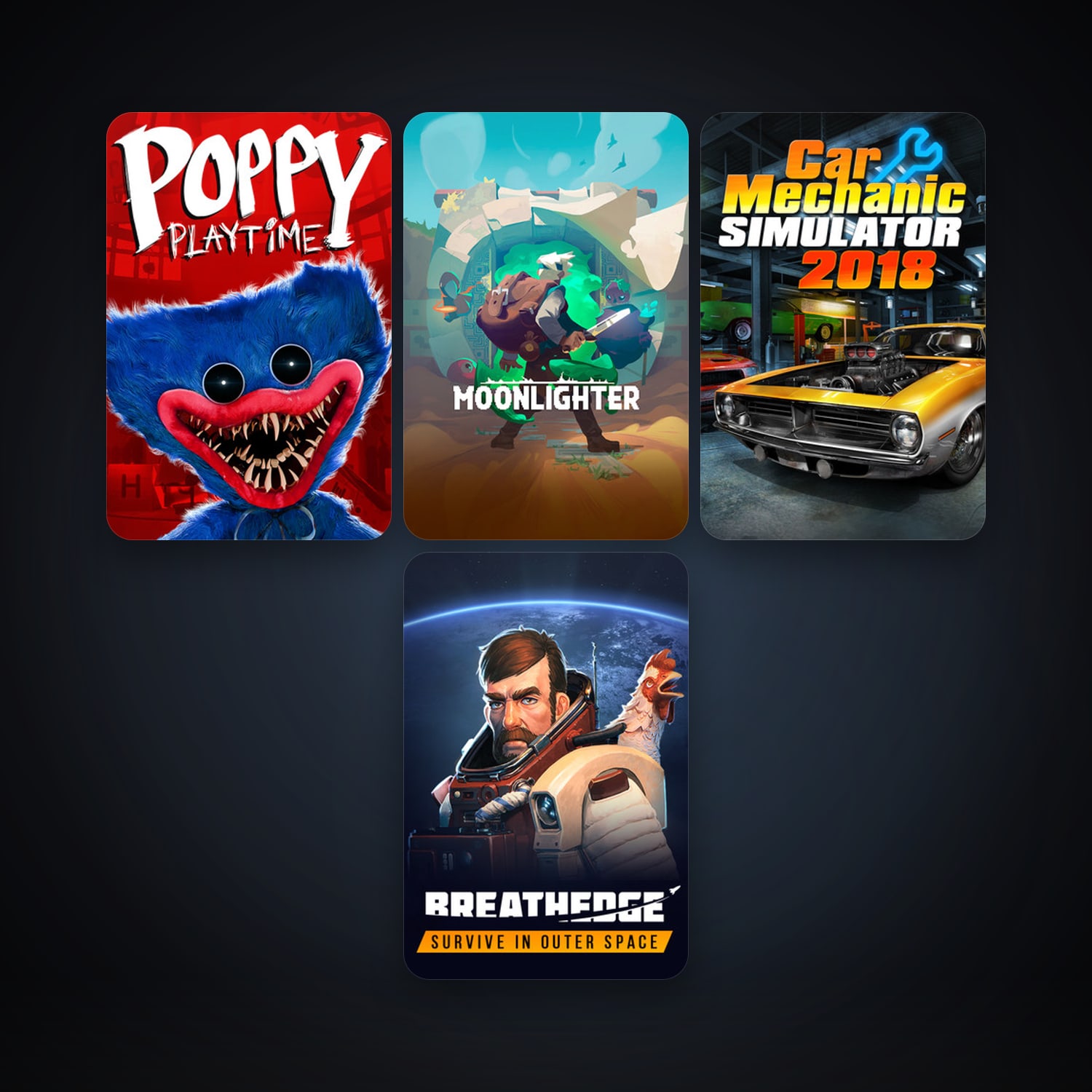 Moonlighter + Car Mechanic Simulator 2018, 9 games, clean — HabibiAccounts