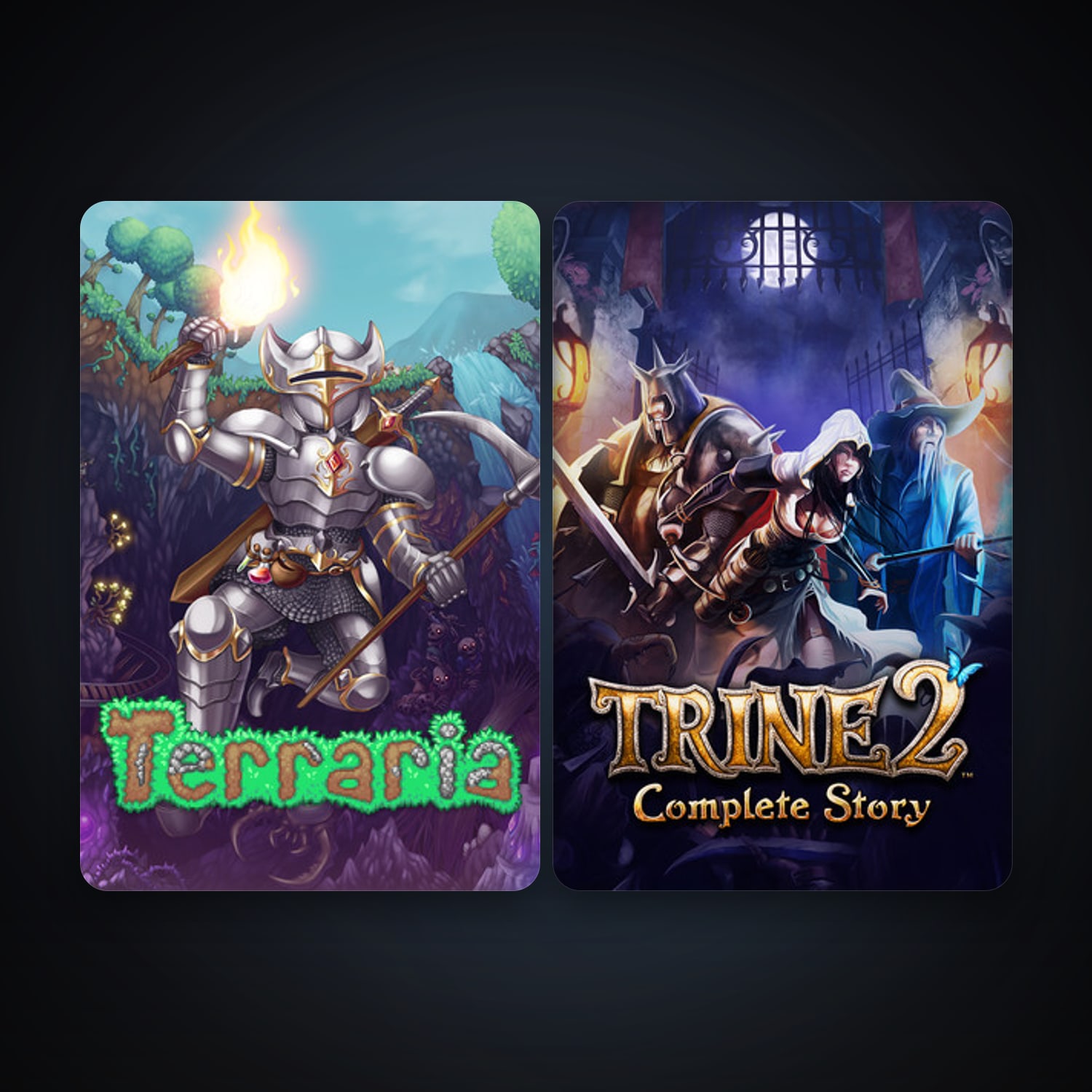 Trine 2: Complete Story + Terraria, 2 games, clean — HabibiAccounts
