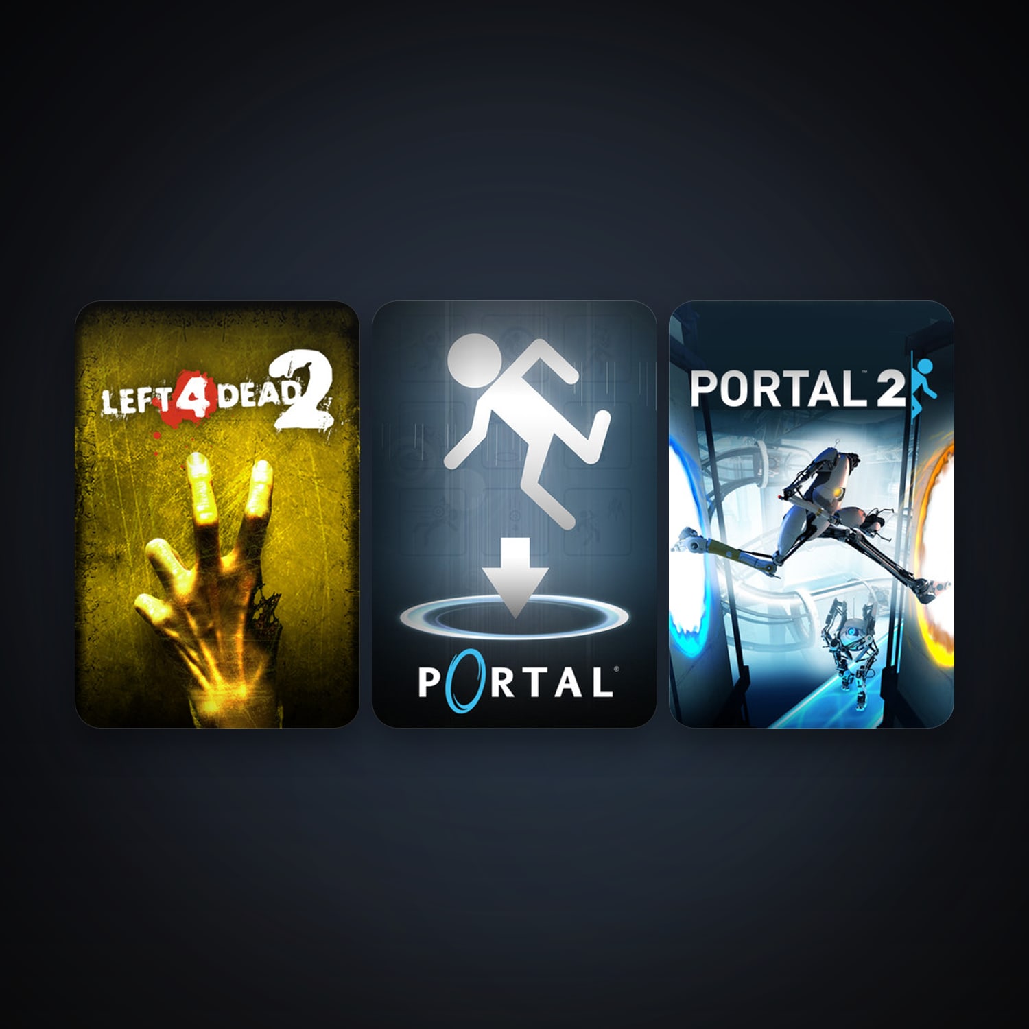 Portal + Left 4 Dead 2, 3 games, clean — HabibiAccounts