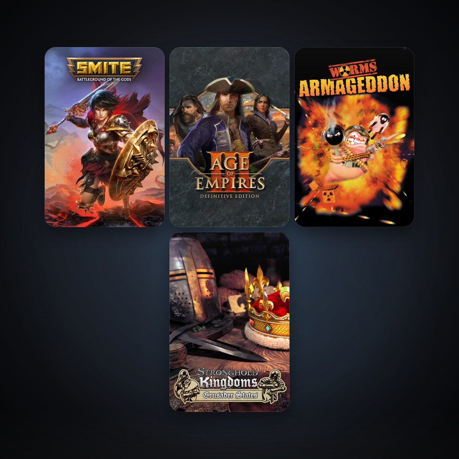 Stronghold Kingdoms + Worms Armageddon, 5 games, clean — HabibiAccounts