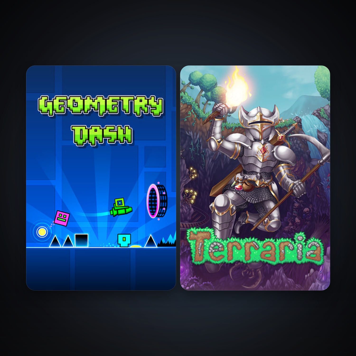 Terraria + Geometry Dash, 3 games, clean — HabibiAccounts