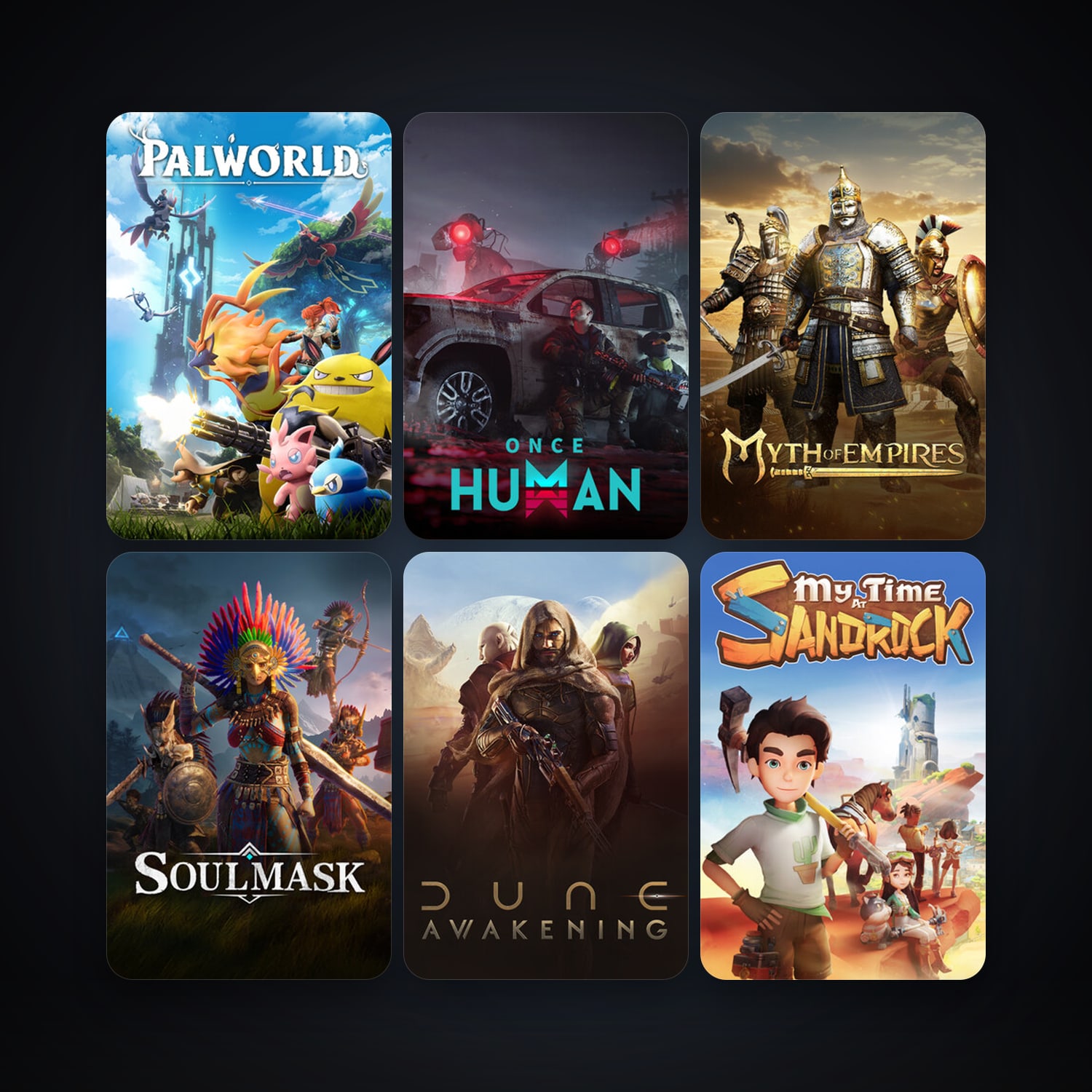 My Time at Sandrock + Dune: Awakening, 11 games, clean — HabibiAccounts