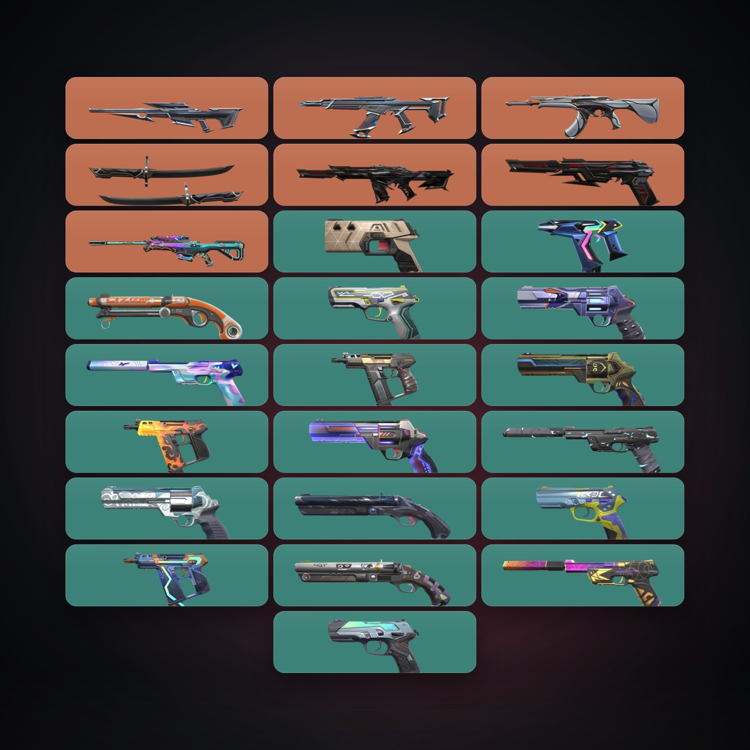 AP Gold 2 locker — 1 knives, 27 skins, lvl 264 — HabibiAccounts