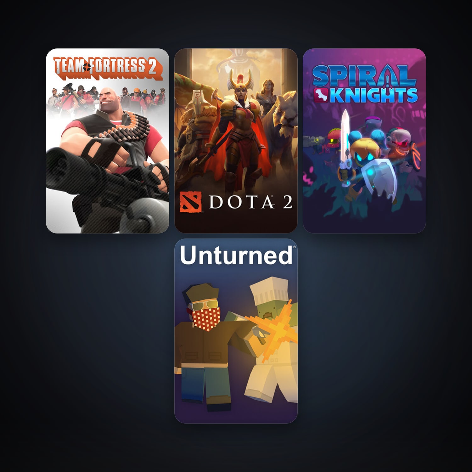 Team Fortress 2 + Dota 2, 6 games, clean — HabibiAccounts