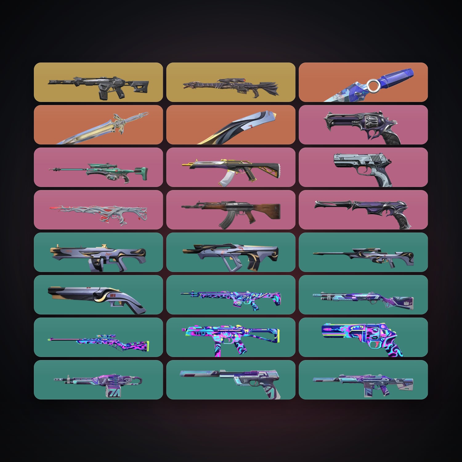 NA locker — 3 knives, 24 skins, lvl 22 — HabibiAccounts