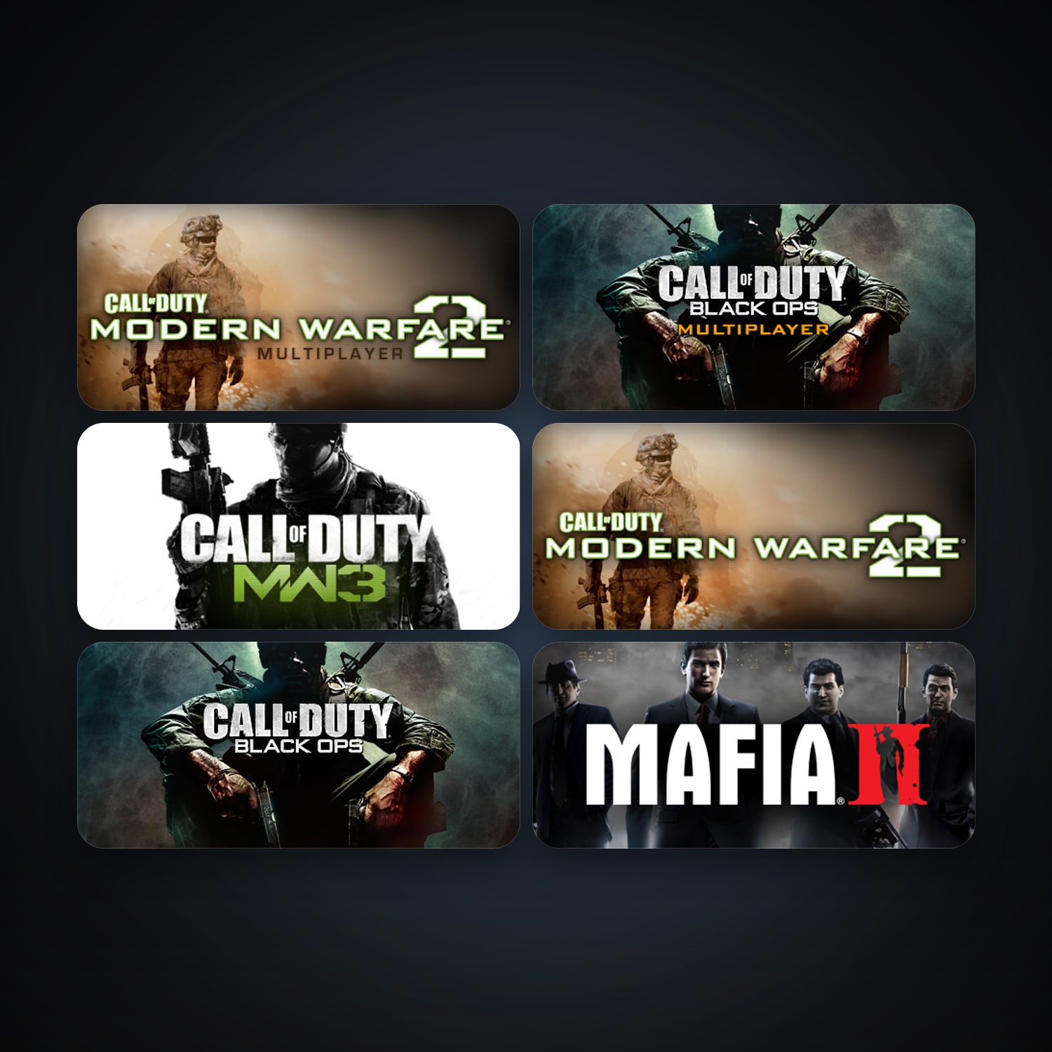 Call of Duty: Modern Warfare 2 (2009) + Call of Duty: Modern Warfare 2 - Multiplayer (2009), 8 games, clean — HabibiAccounts