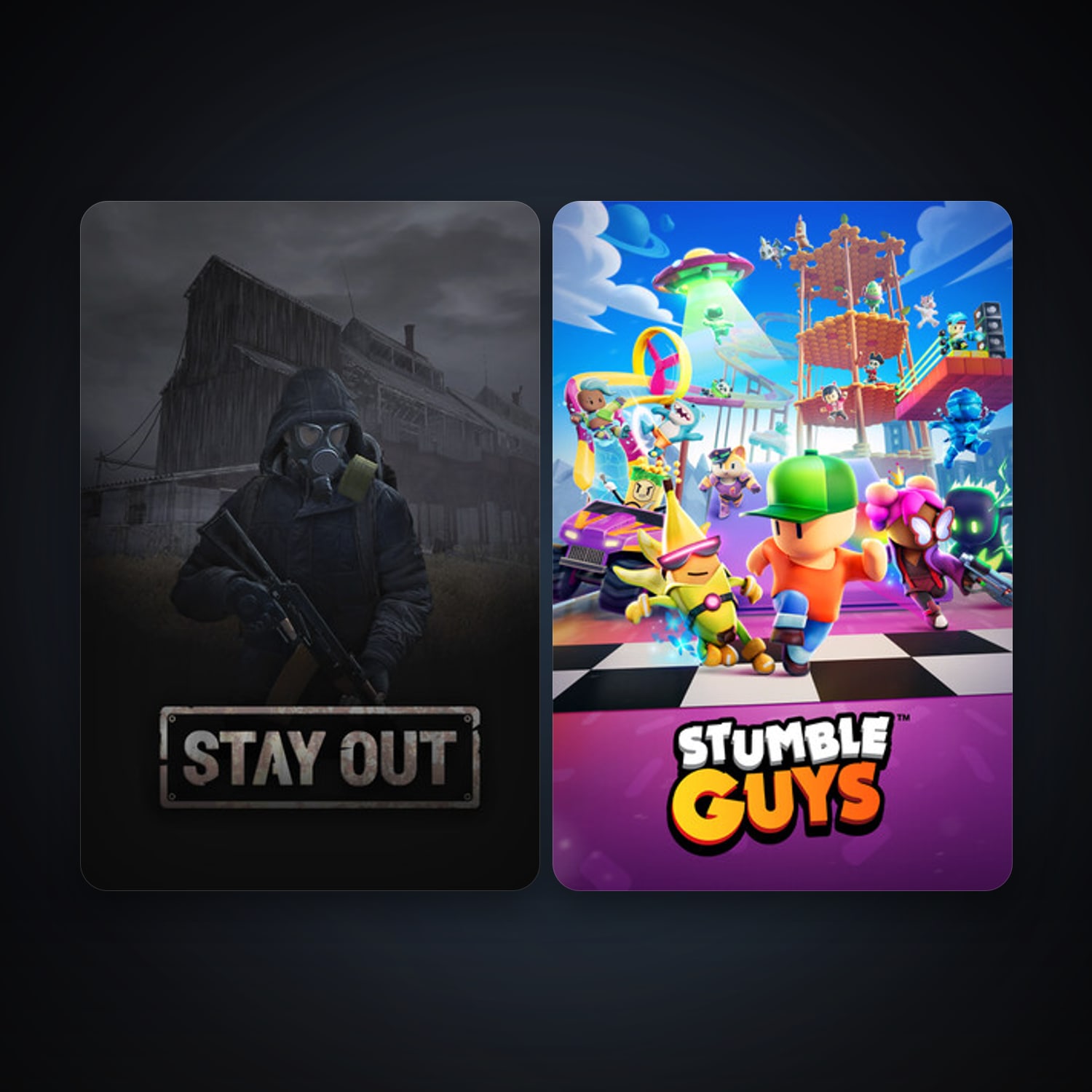 Stay Out + Stumble Guys, 2 games, clean — HabibiAccounts