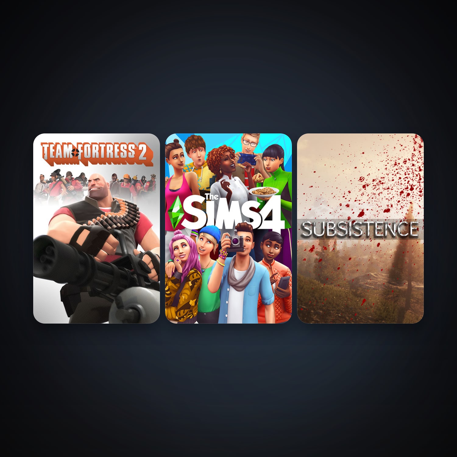 Team Fortress 2 + Subsistence, 3 games, clean — HabibiAccounts