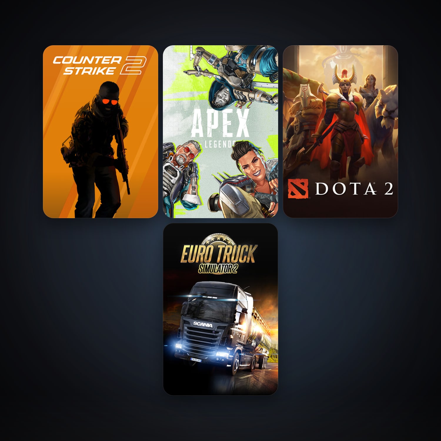 Dota 2 + CS2 Prime, 5 games, clean — HabibiAccounts