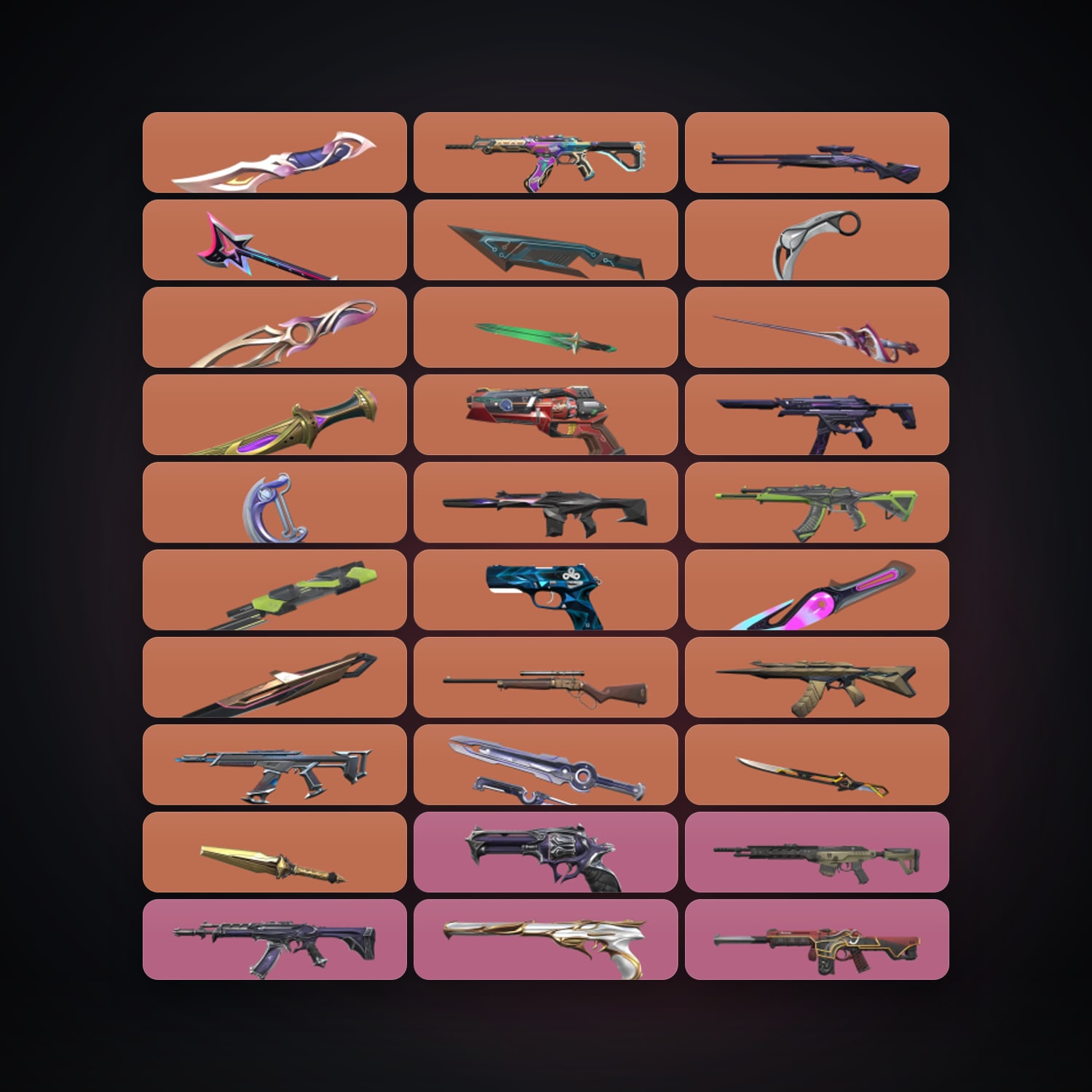 AP Gold 1 locker — 15 knives, 148 skins, lvl 191 — HabibiAccounts