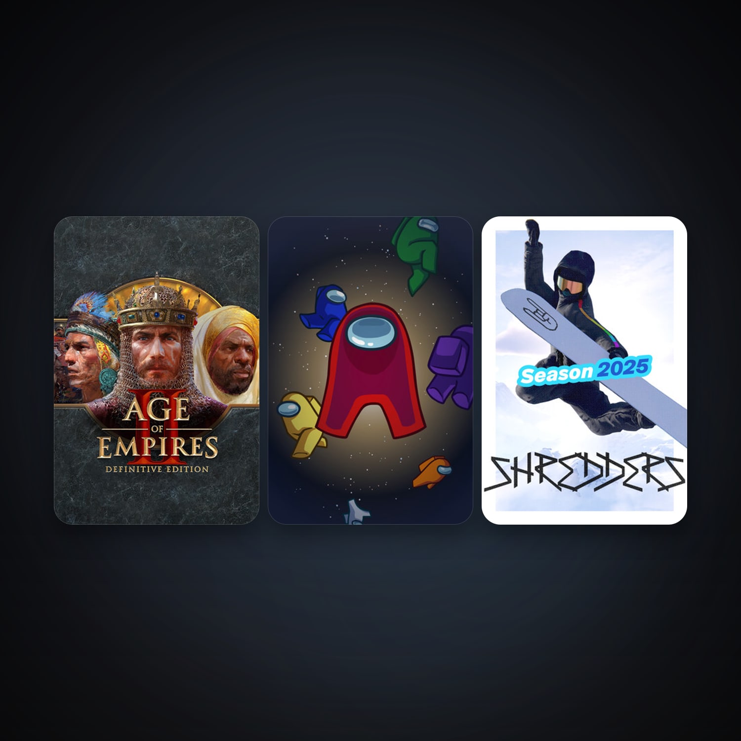 Age of Empires II: Definitive Edition + Among Us, 5 games, clean — HabibiAccounts