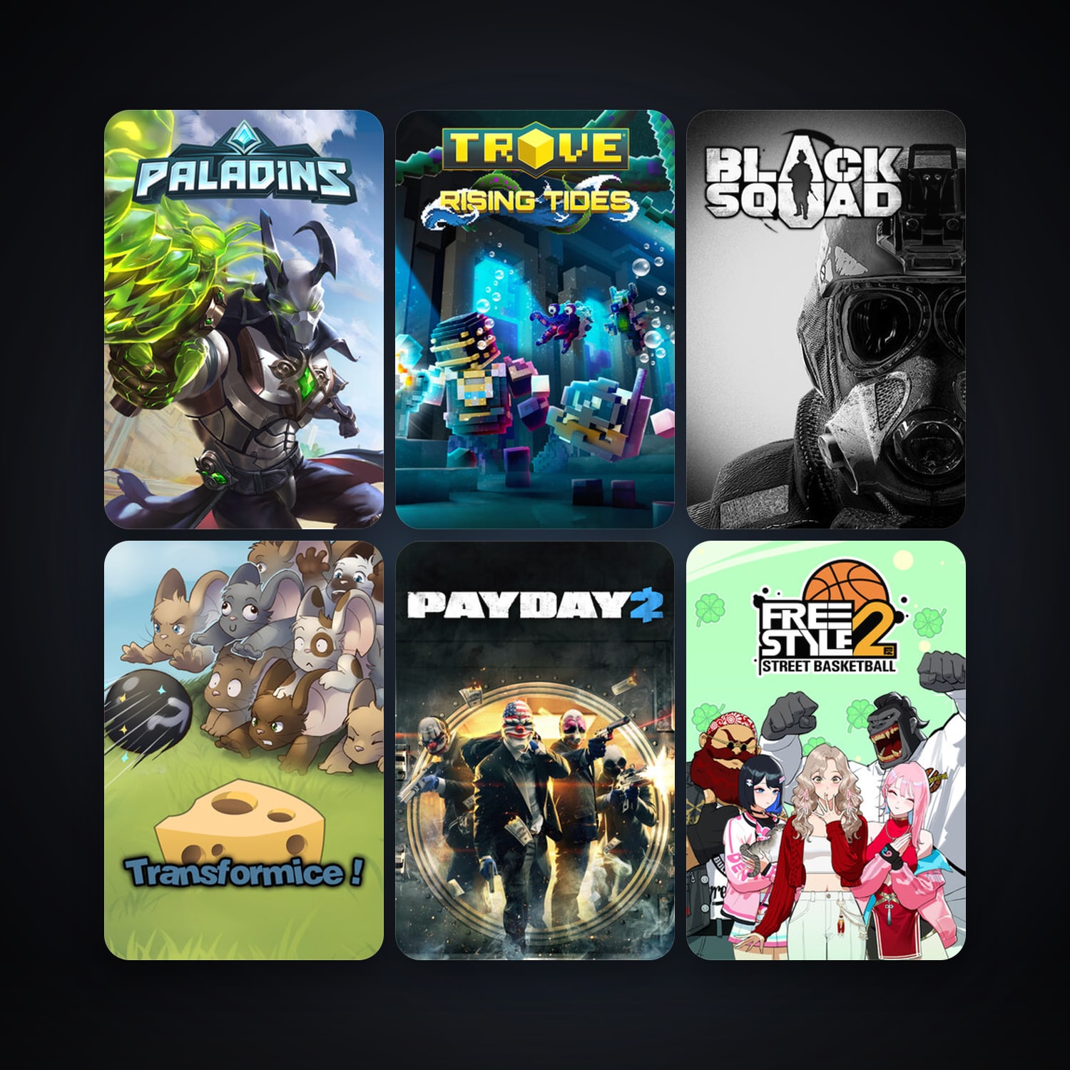 PAYDAY 2 + Trove, 14 games, clean — HabibiAccounts