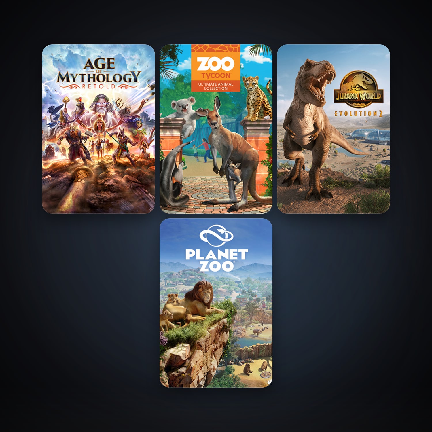 Zoo Tycoon: Ultimate Animal Collection + Planet Zoo, 4 games, clean — HabibiAccounts