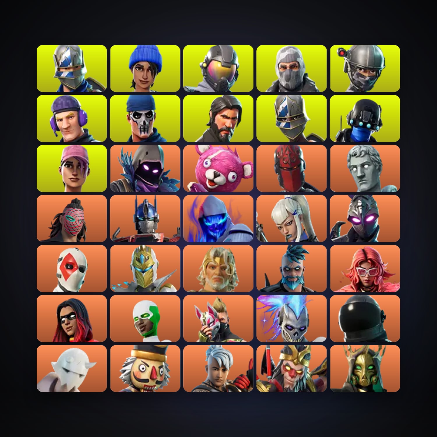 Fortnite locker — 374 skins — 100 V-Bucks — lvl 2788 — HabibiAccounts