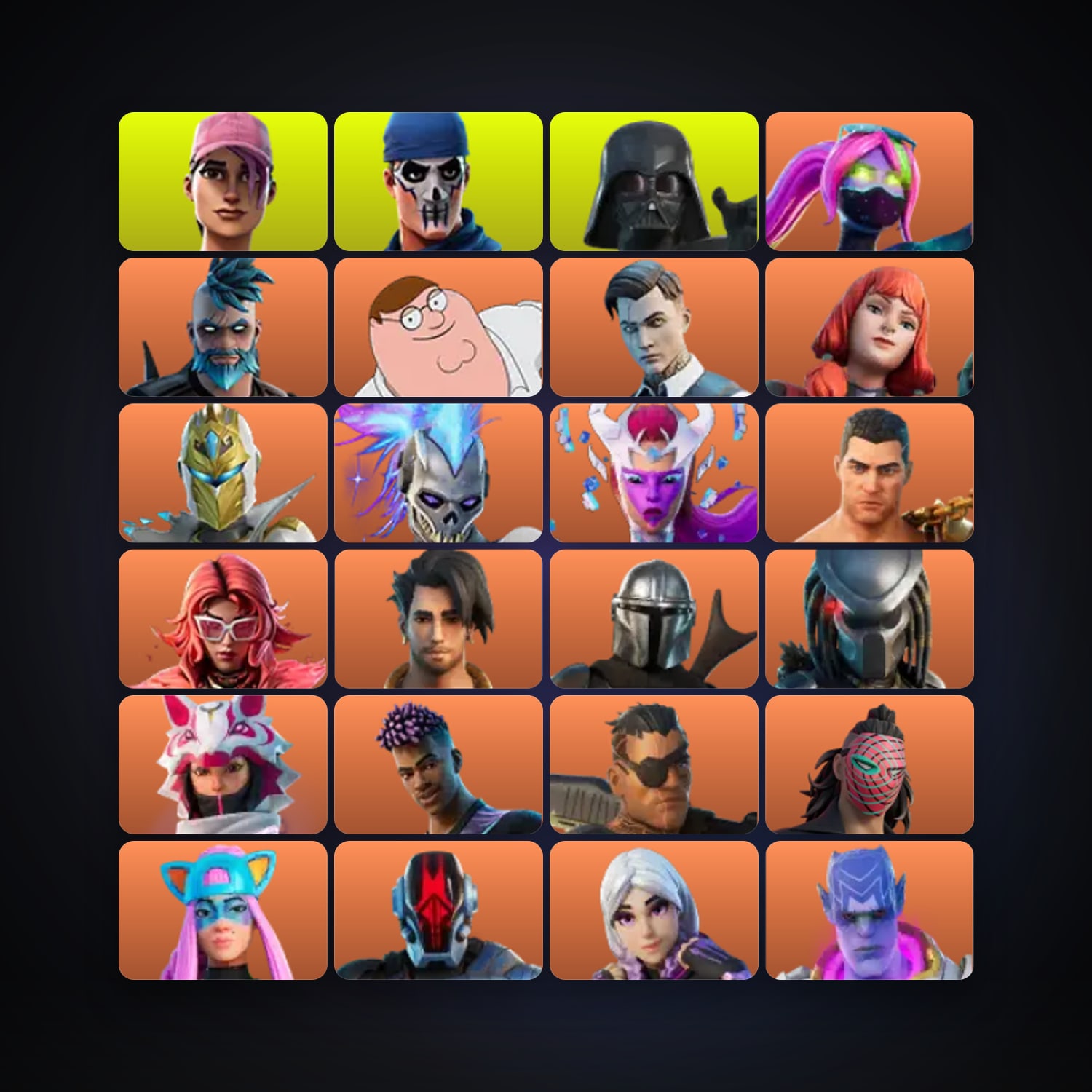 هالحساب فورتنايت Galaxia وOmegarok، اللوكر مليان 253 سكن، 550 فيبوكس، لفل 2513، 203 فوز — HabibiAccounts