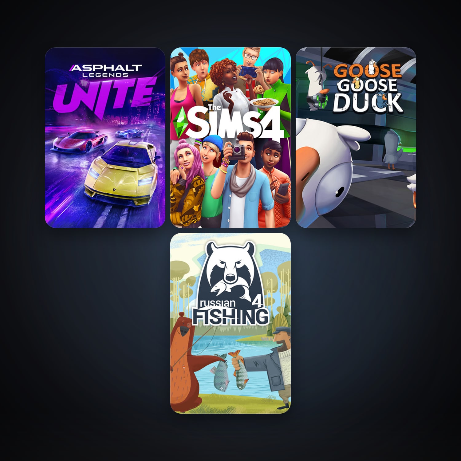 Asphalt Legends Unite & The Sims 4 | 11 Games | Clean — HabibiAccounts